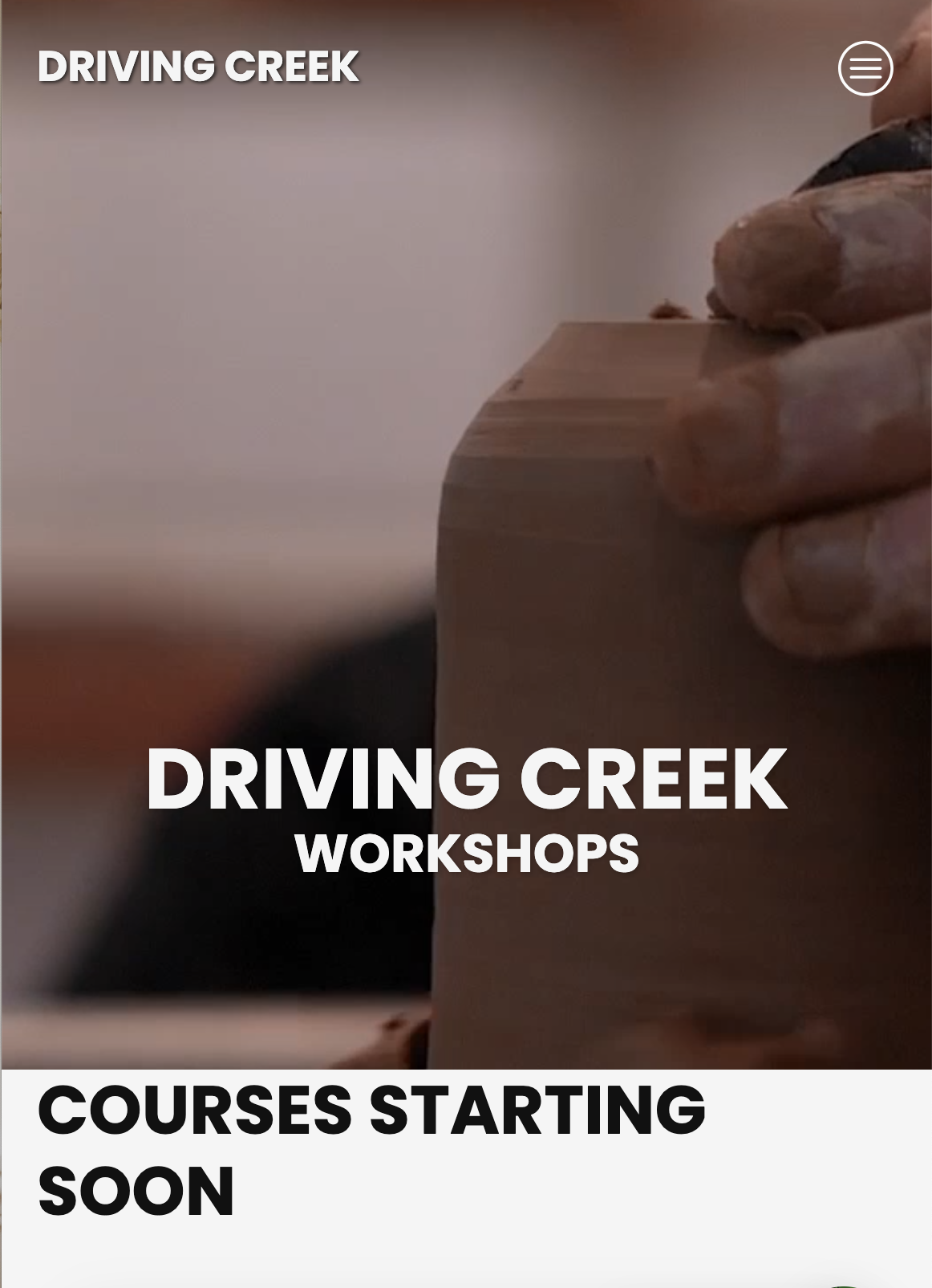 New Driving Creek workshops available in March. Click on the image for details.