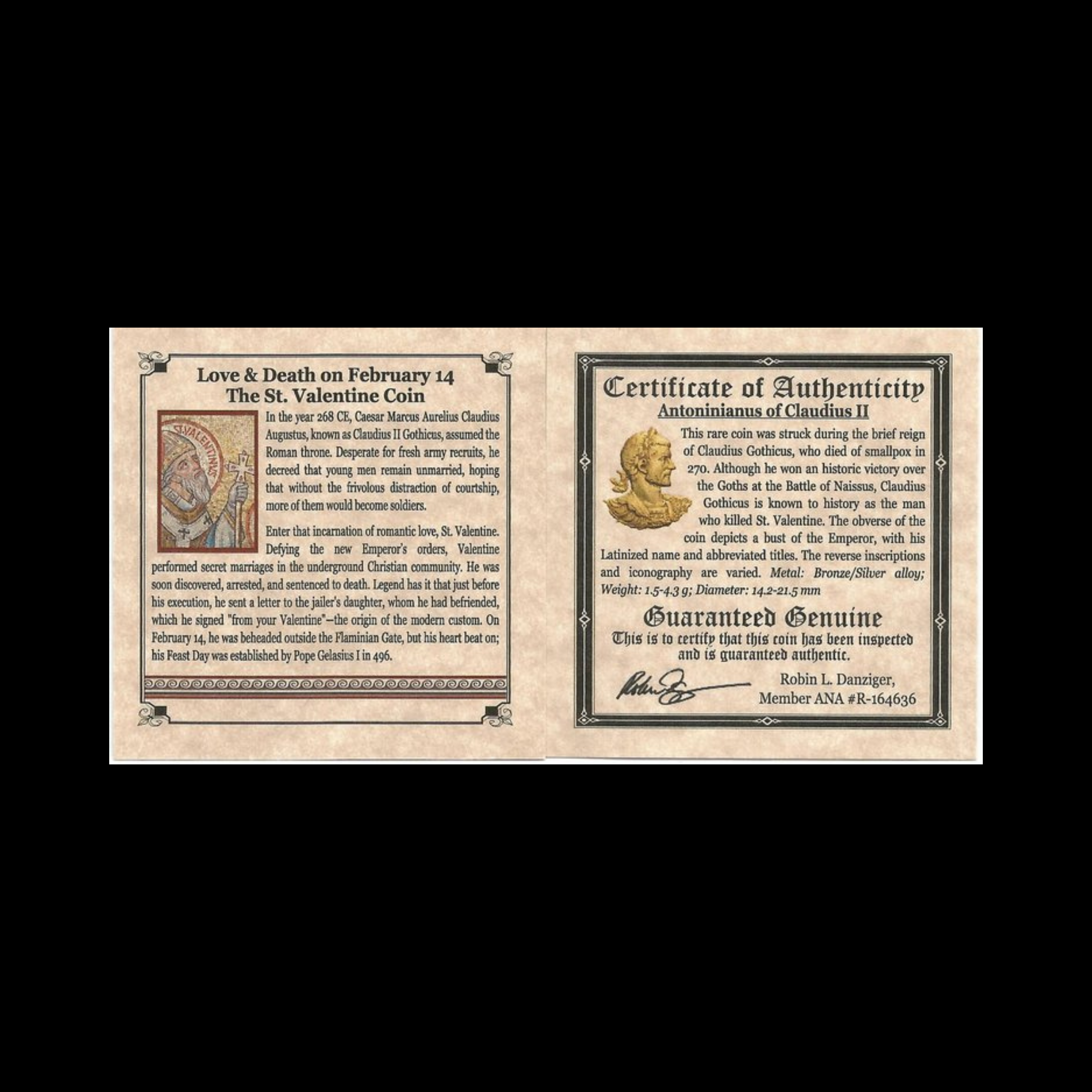 St. Valentine Bronze Coin of Claudius II.png
