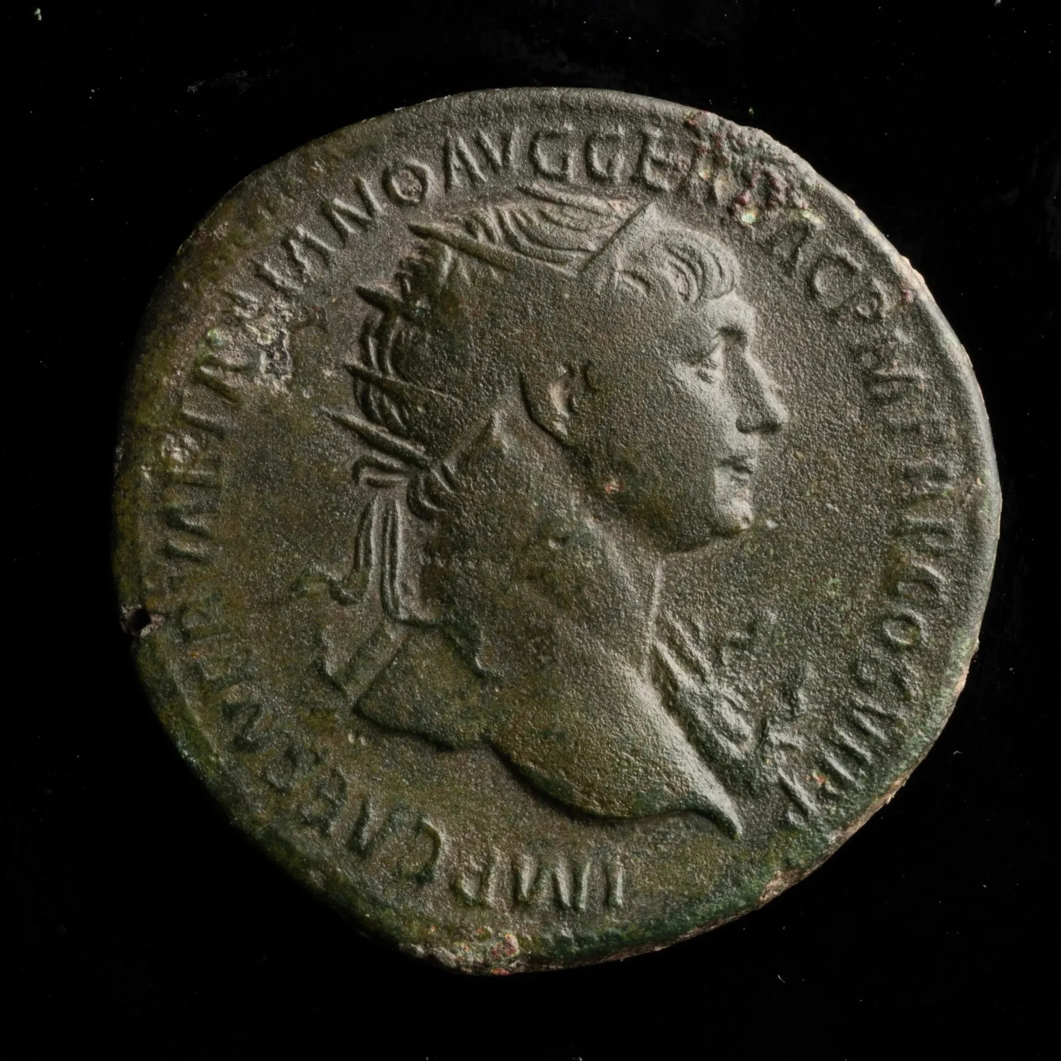Roman Empire – Trajan (AD 98–117) – Bronze Dupondius Rome Mint, AD 103–111