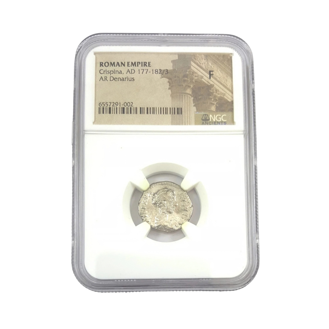 Crispina Augusta — Silver Denarius of Commodus’ Empress (AD 178–182)