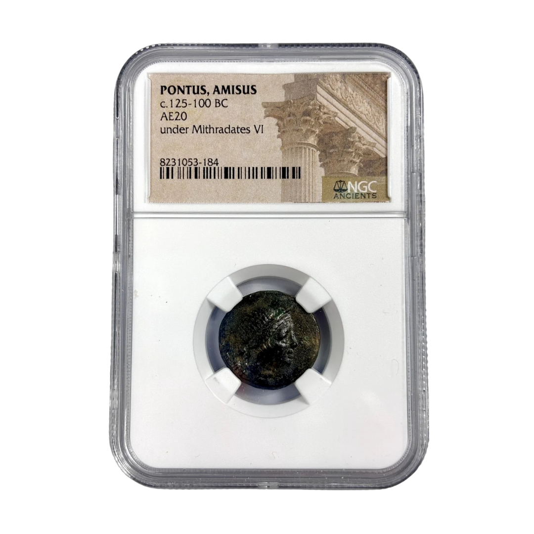 Pontus, Amisos Bronze — Artemis Civic & Protective Type, Struck Under Mithradates VI, NGC-Certified