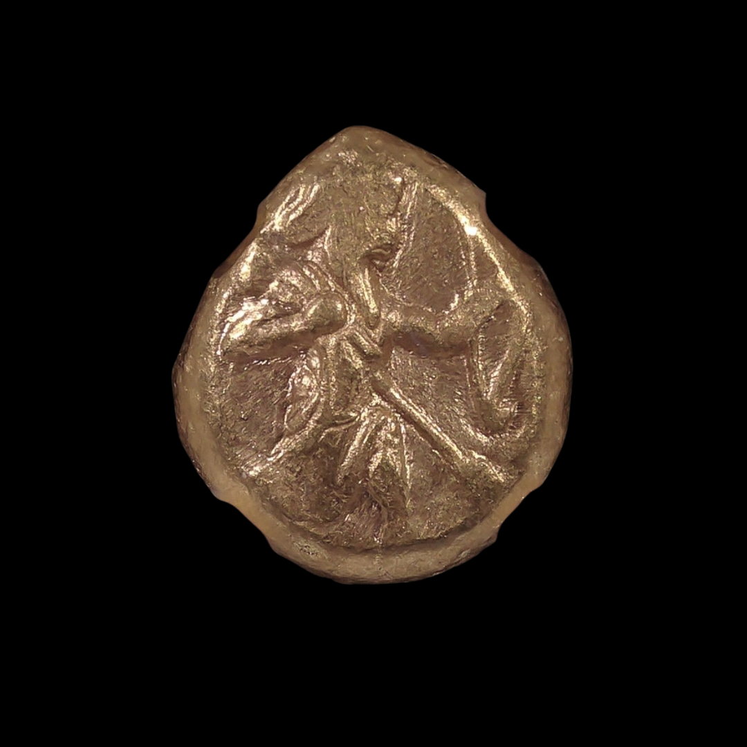 Gold Daric of the Achaemenid Empire (about 2,500 years ago)