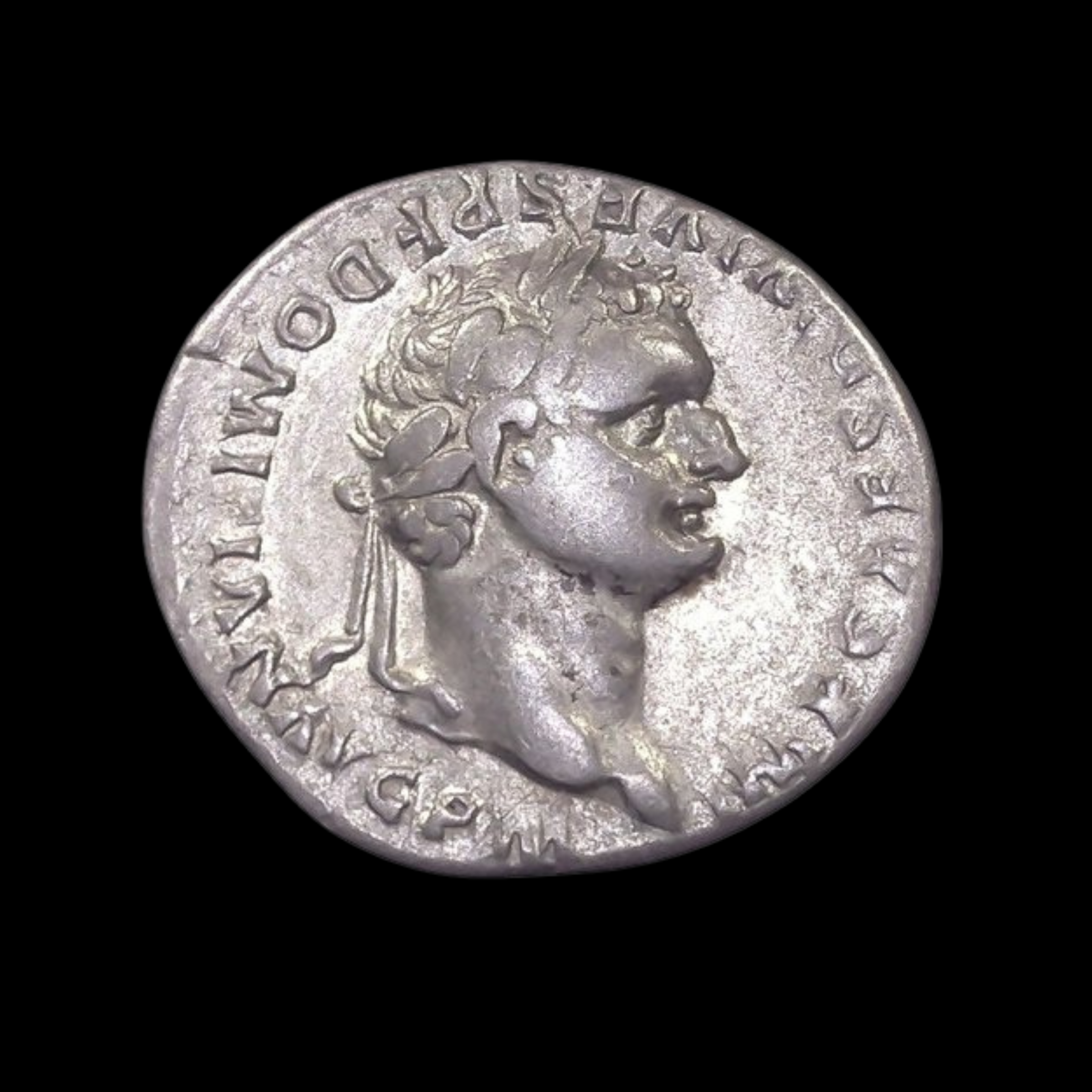 Roman Silver Denarius of Domitian (about 1,944 years ago)