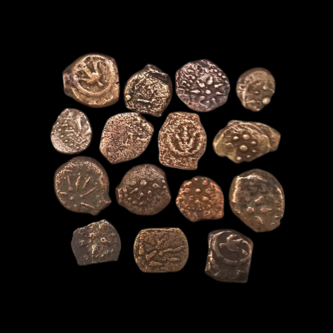 Judean Bronze Prutah "Widow's Mite" (about 2,100 years ago)
