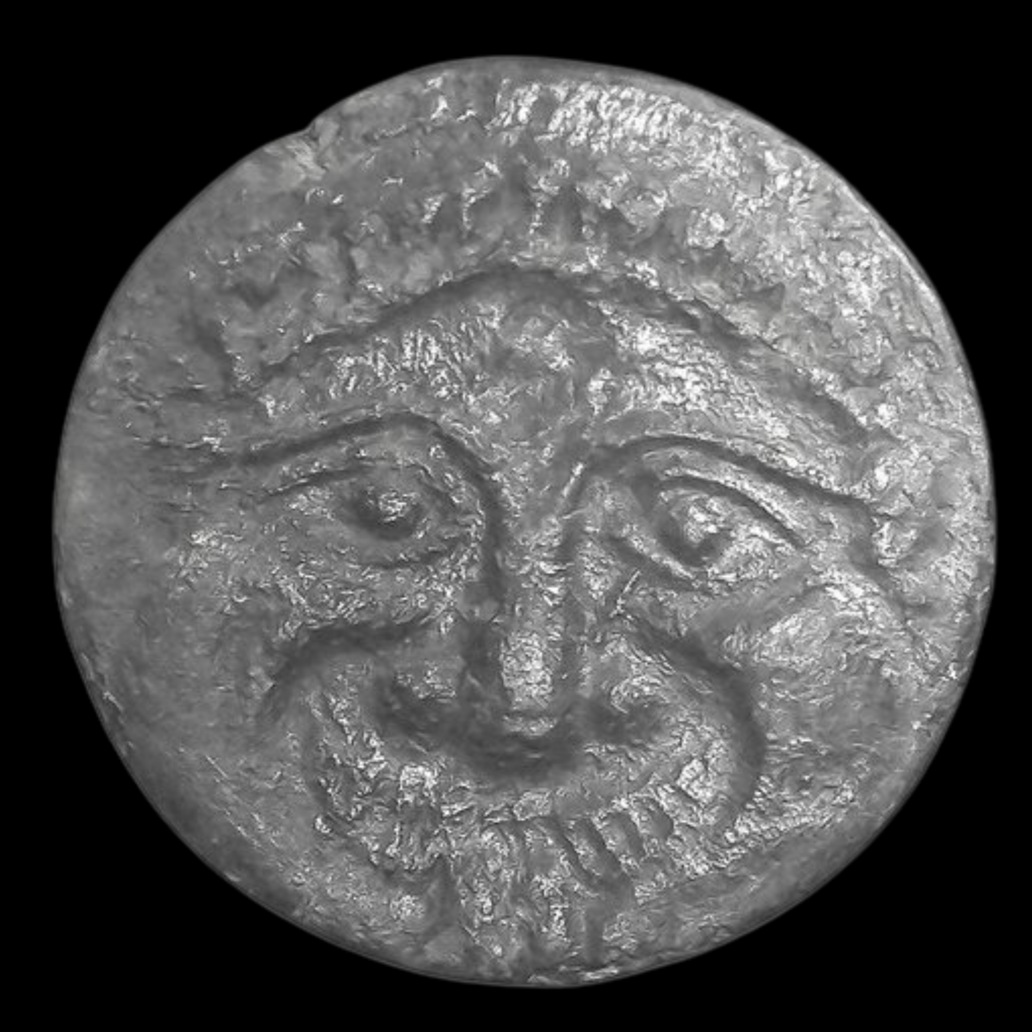 Sicilian Bronze Coin from Himera featuring Gorgon (about 2430 years ago)