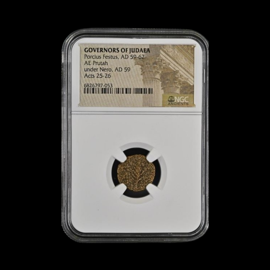 Judaea Ae Porcius Festus (AD 59-62) Prutah NGC (6).png