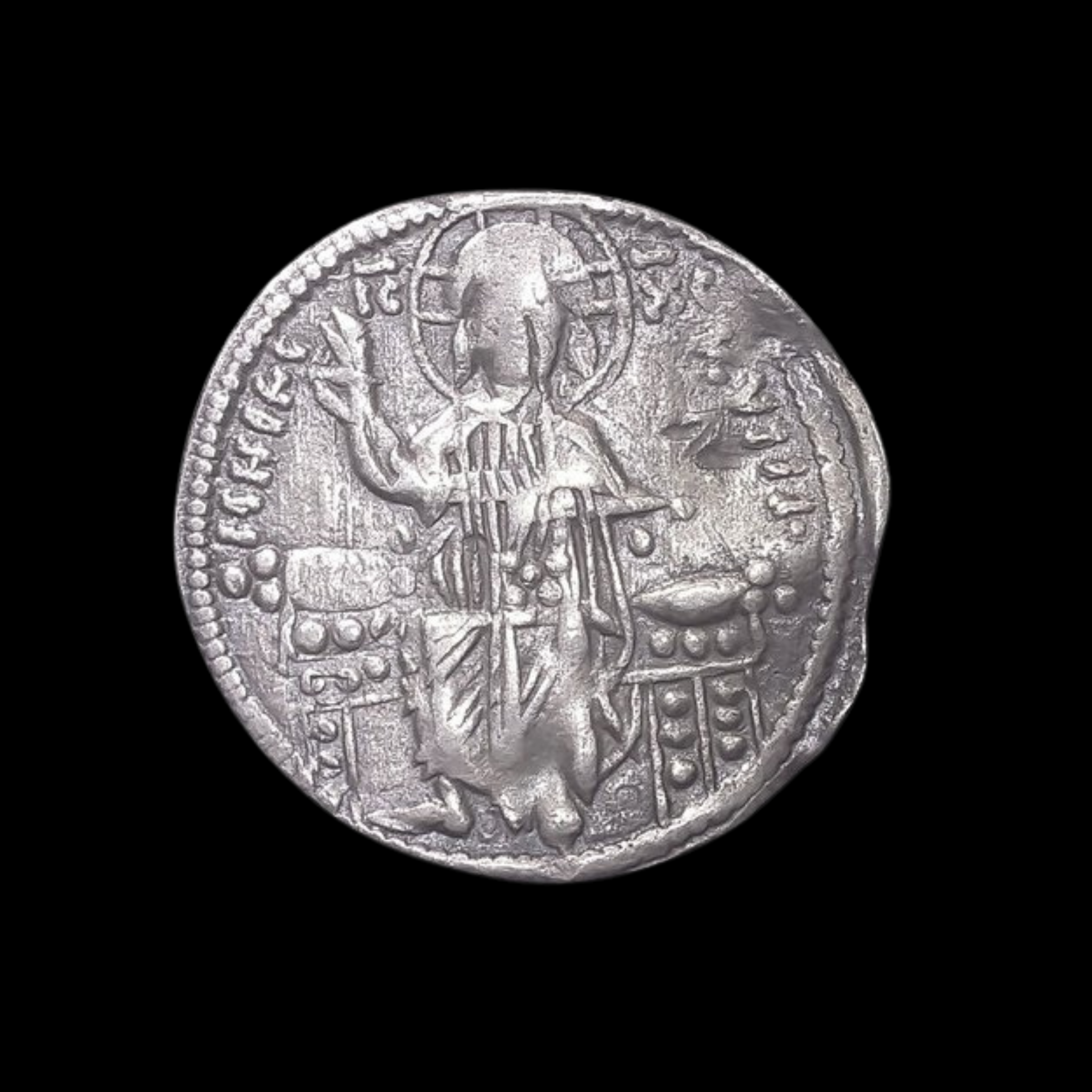 Byzantine Empire Silver Basilikon of Andronicus II and Michael IX (about 710-725 years ago)