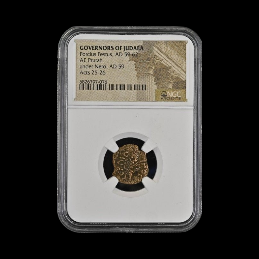 Judaea Ae Porcius Festus (AD 59-62) Prutah NGC (5).png