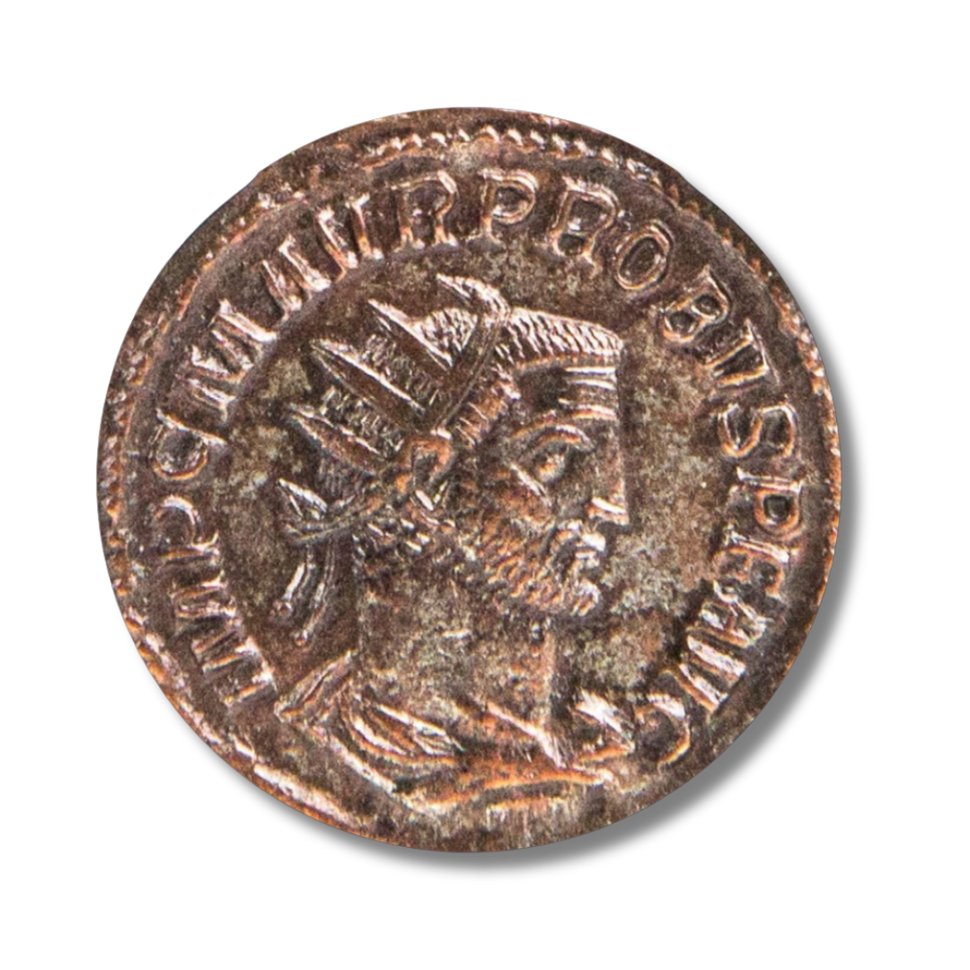 Ancient Roman Bronze Coin of Emperor Probus (Restorer of Stability After Rome’s Crisis)