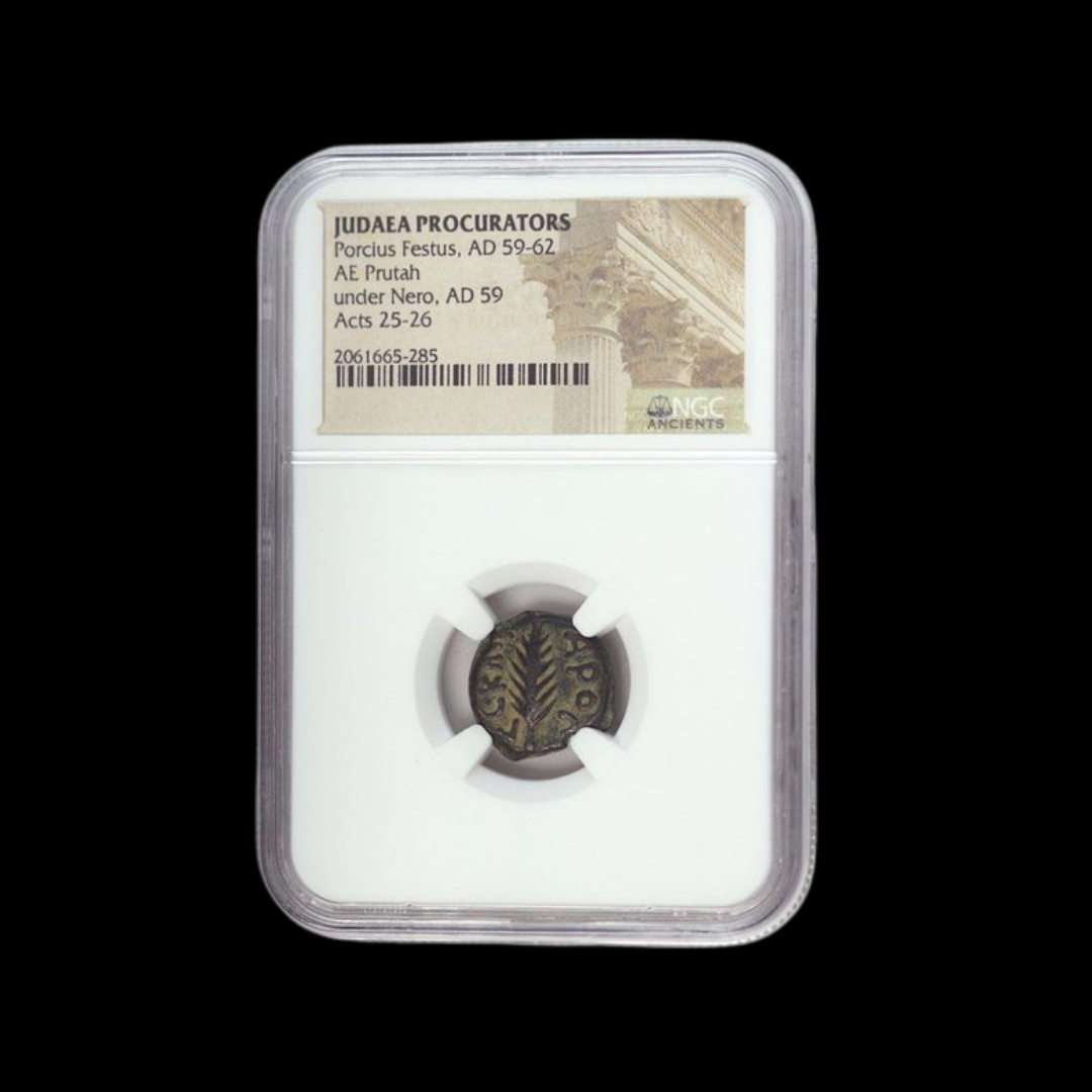 Judaea Ae Porcius Festus (AD 59-62) Prutah NGC (3).png