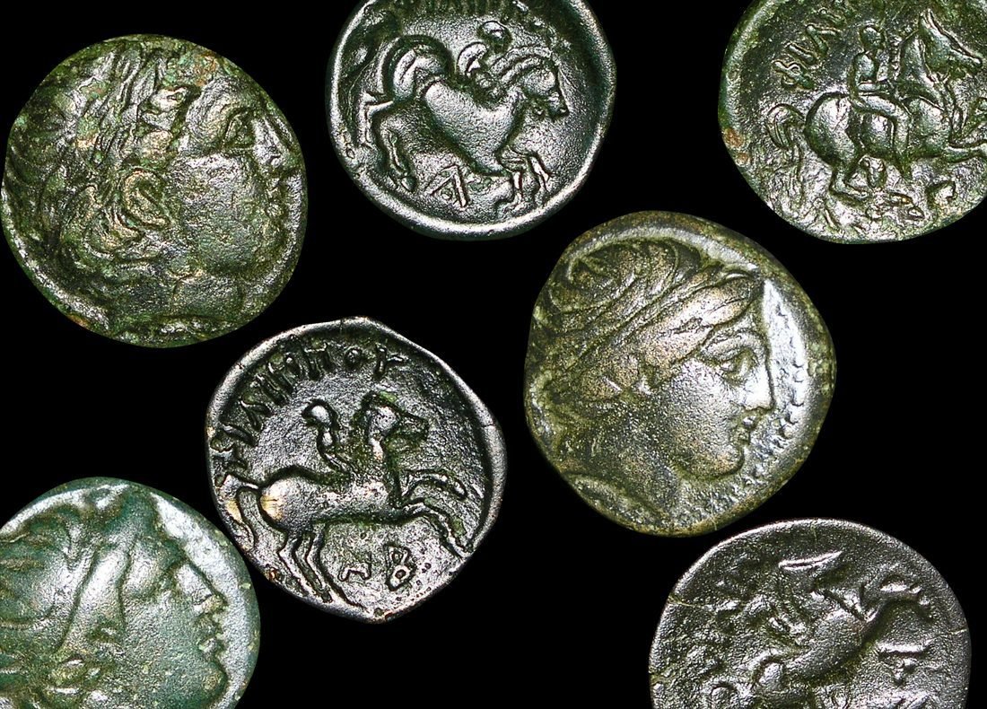 Macedonian Bronze Coin of Philip II (about 2370 years ago)