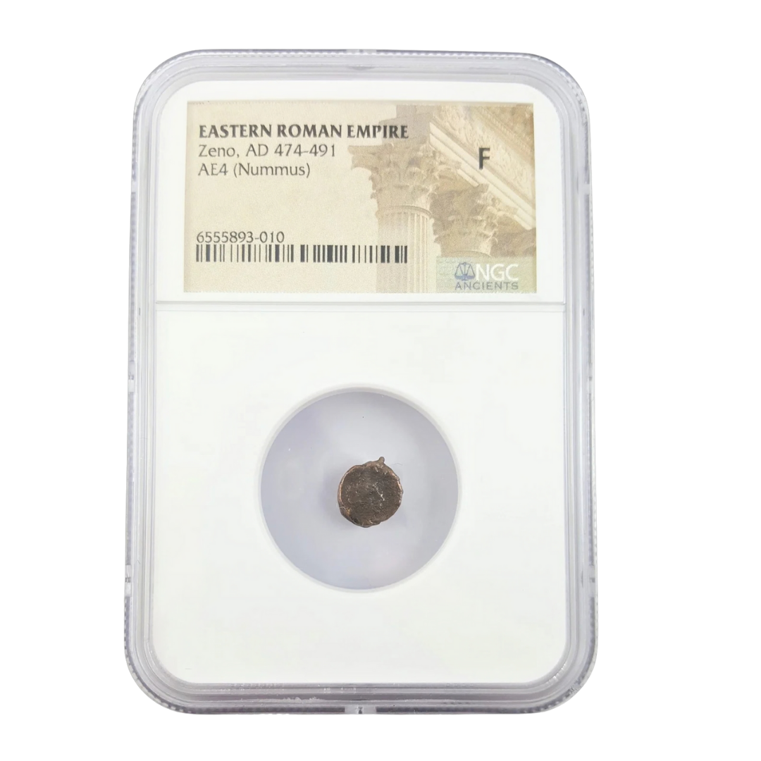 Zeno — Bronze AE4 of an Emperor Who Refused to Fall (AD 474–491)