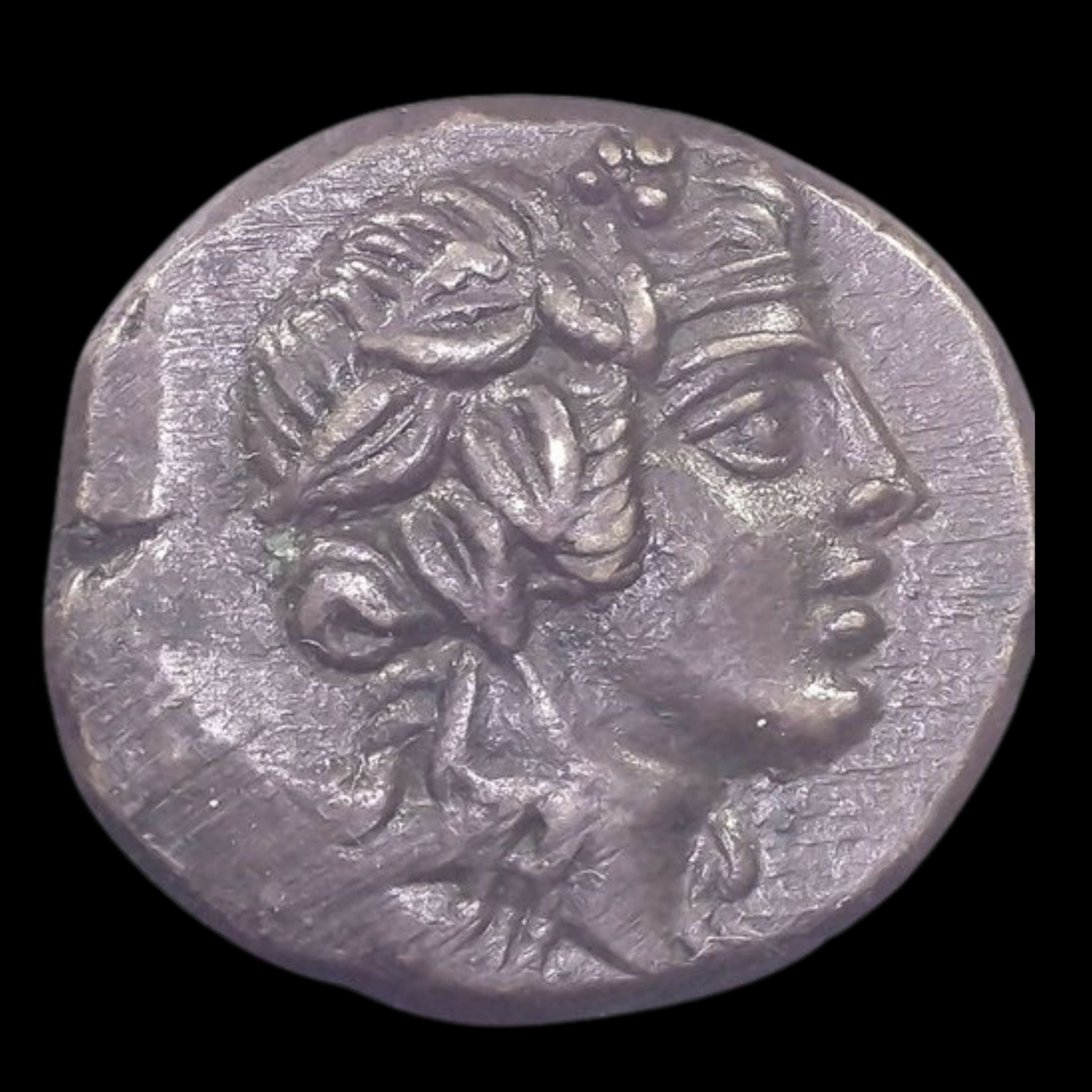 Pontic Bronze Coin of King Mithridates VI featuring Dionysus (about 2085 years ago)