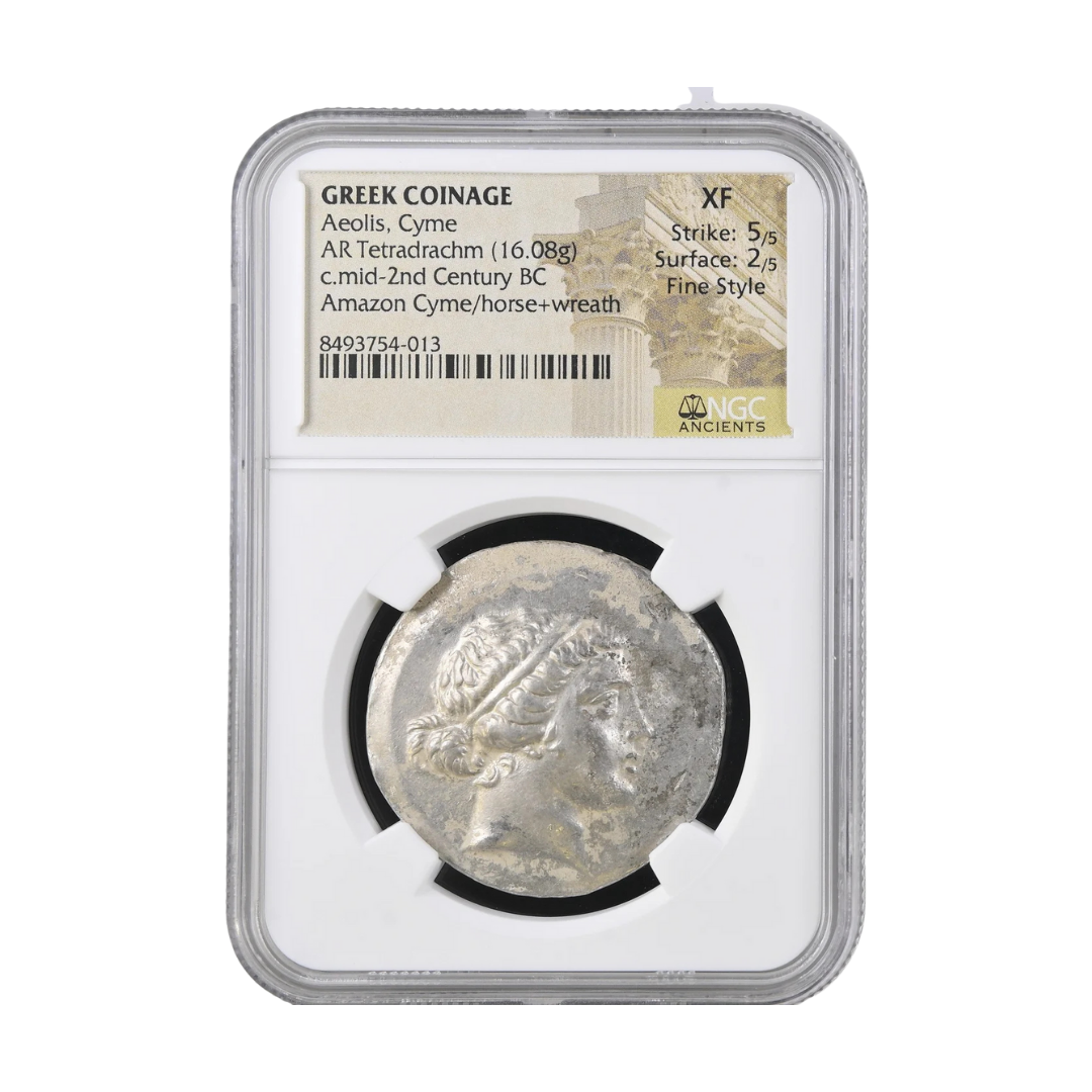 Cyme (Aeolis) AR Tetradrachm — Amazon Legacy & Horse of Power, Silver of Myth and City Pride (mid-2nd Century BC)