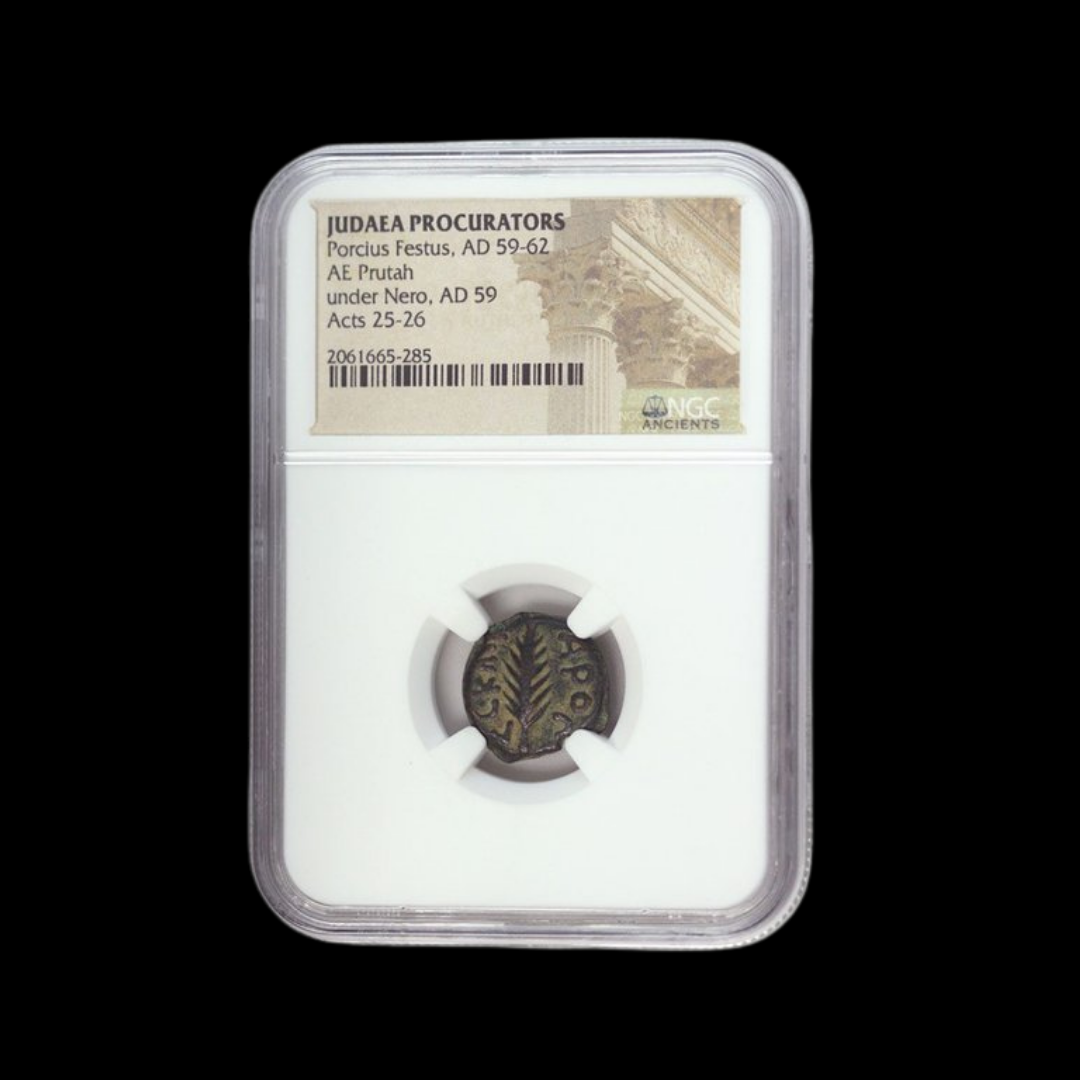 Judaea Ae Porcius Festus (AD 59-62) Prutah NGC (4).png