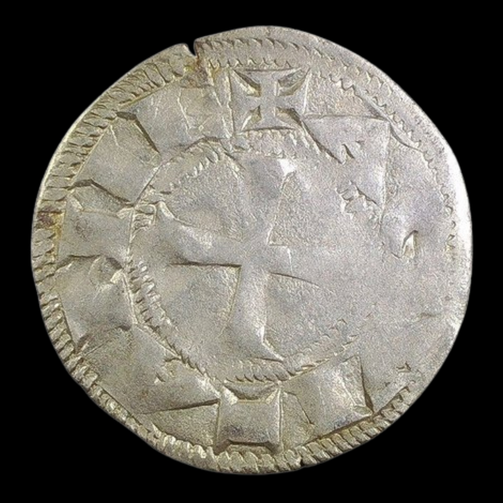 Crusader Silver Denier (Small Silver Coin) of Richard the Lionheart (about 830 years ago)