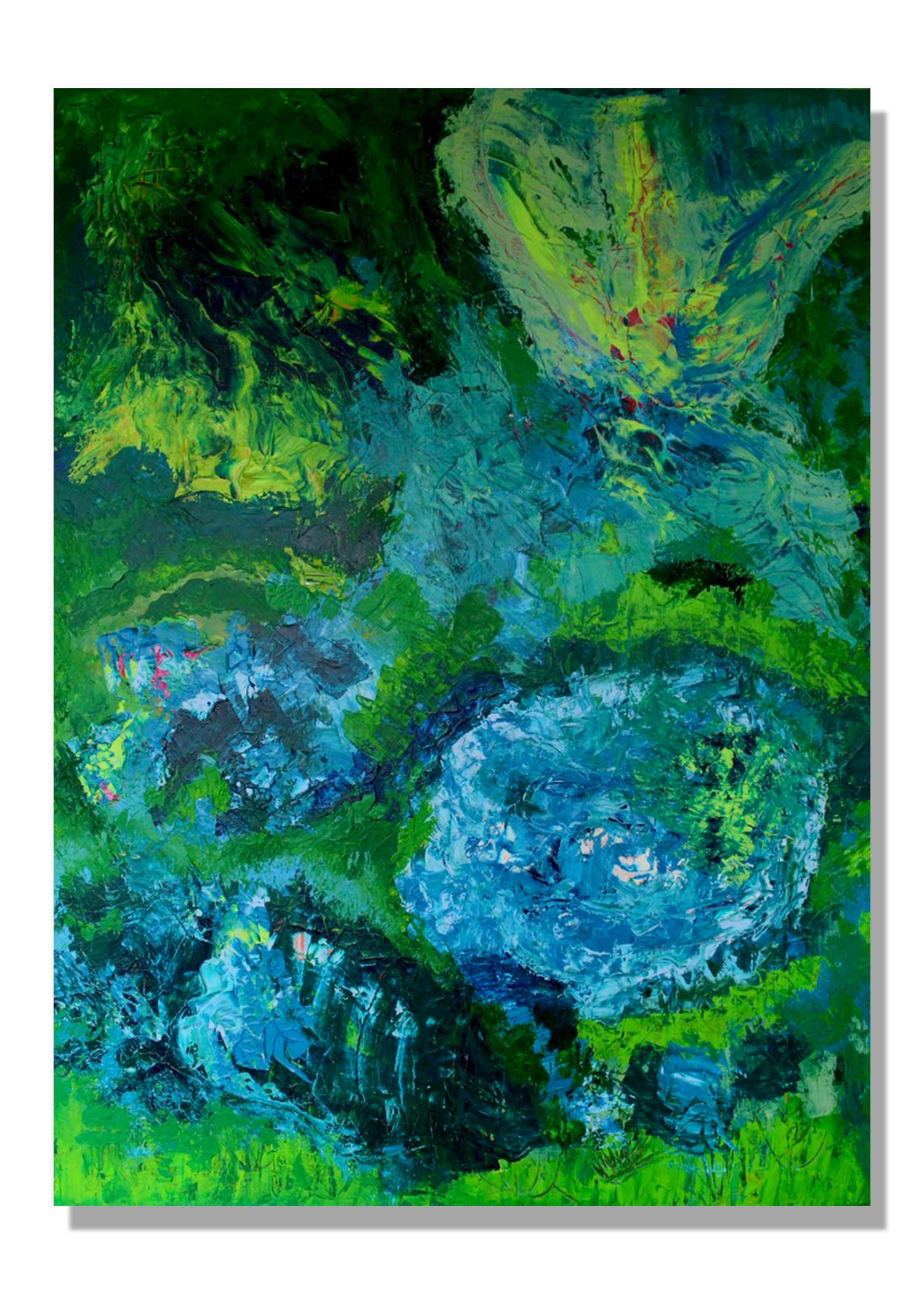 exploration (2025) 
3'x4' 
acrylic on canvas