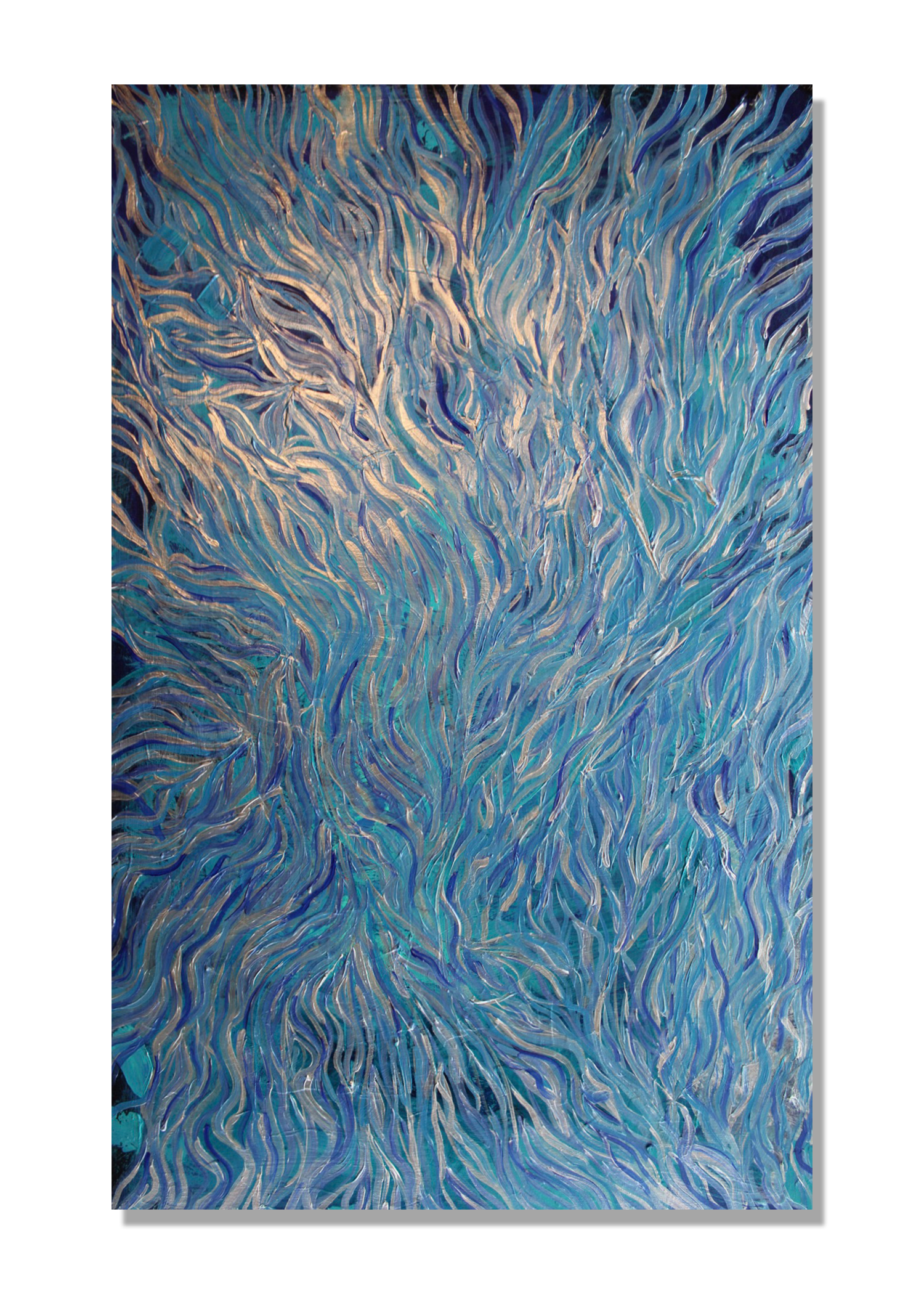 reflections (2025) 3'x4' acrylic on canvas