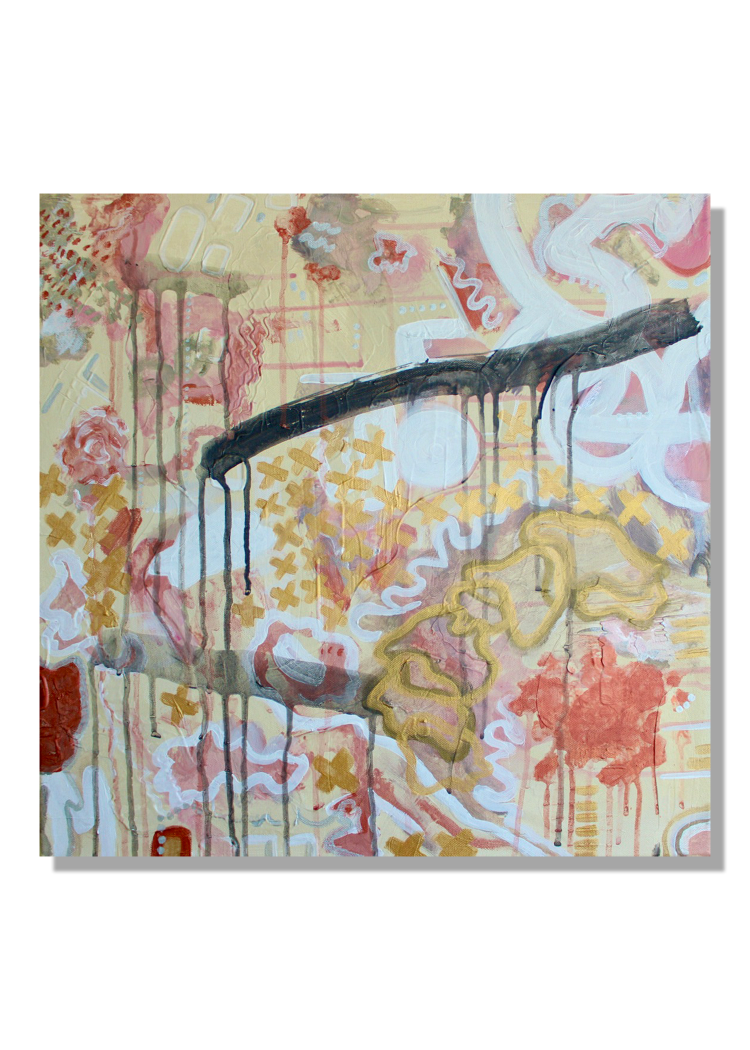 anatomy (20222) 3'x'3' acrylic on canvas