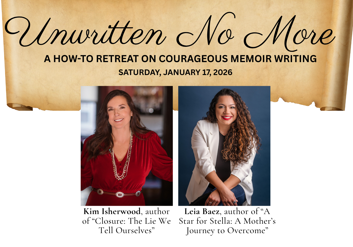Unwritten No More: A How-To Retreat on Courageous Memoir Writing