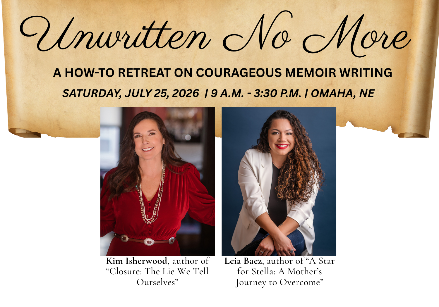 Unwritten No More: A How-To Retreat on Courageous Memoir Writing