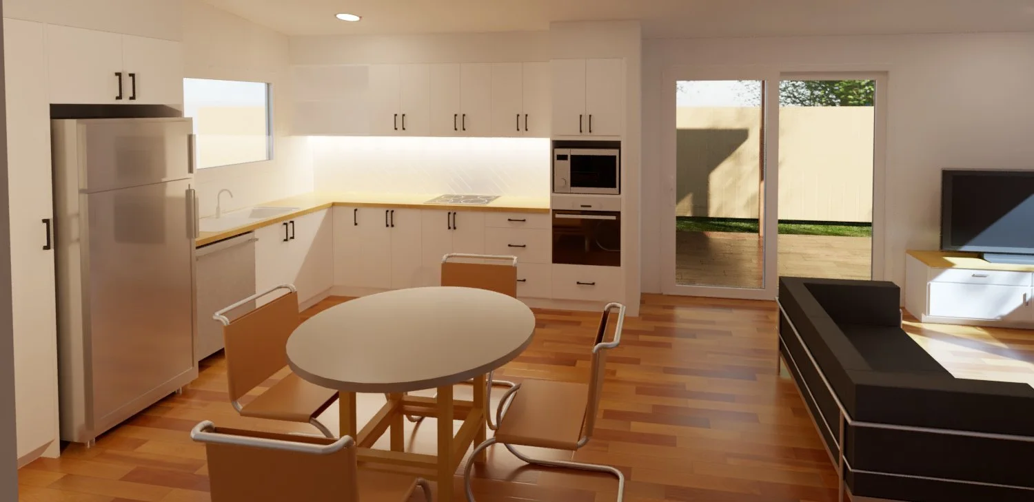 coffs harbour granny flat kitchen concept