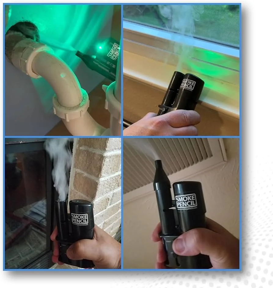 Smoke testing used to identify uncontrolled air leakage through key building junctions including pipe penetrations, window frames, fireplace assemblies and ceiling vents.