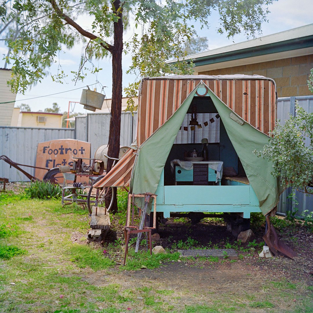 Tent at the historical village in Lightning Ridge (source Matthew Maguire)