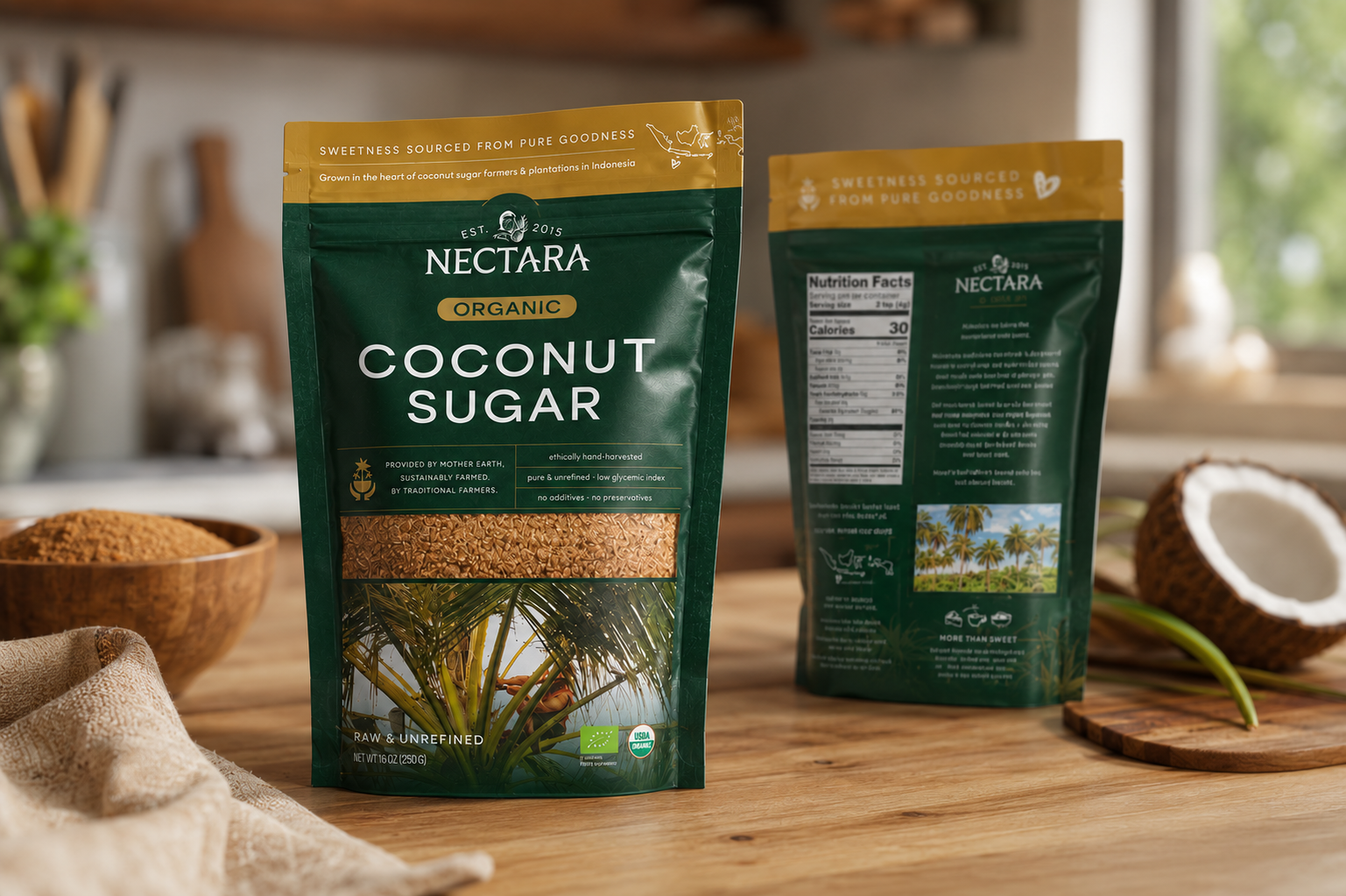 Nectara packaging on table.png