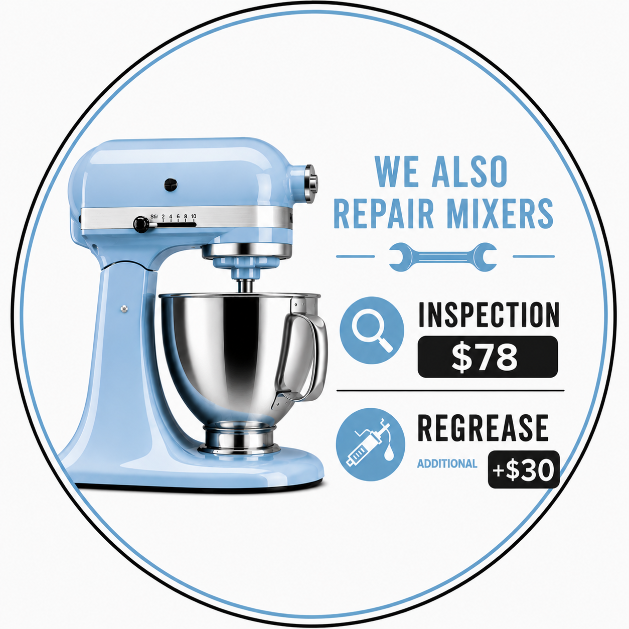 kitchenAid mixer repairs MN broken Hobart mixer repair and tune up Value Appliance Repair