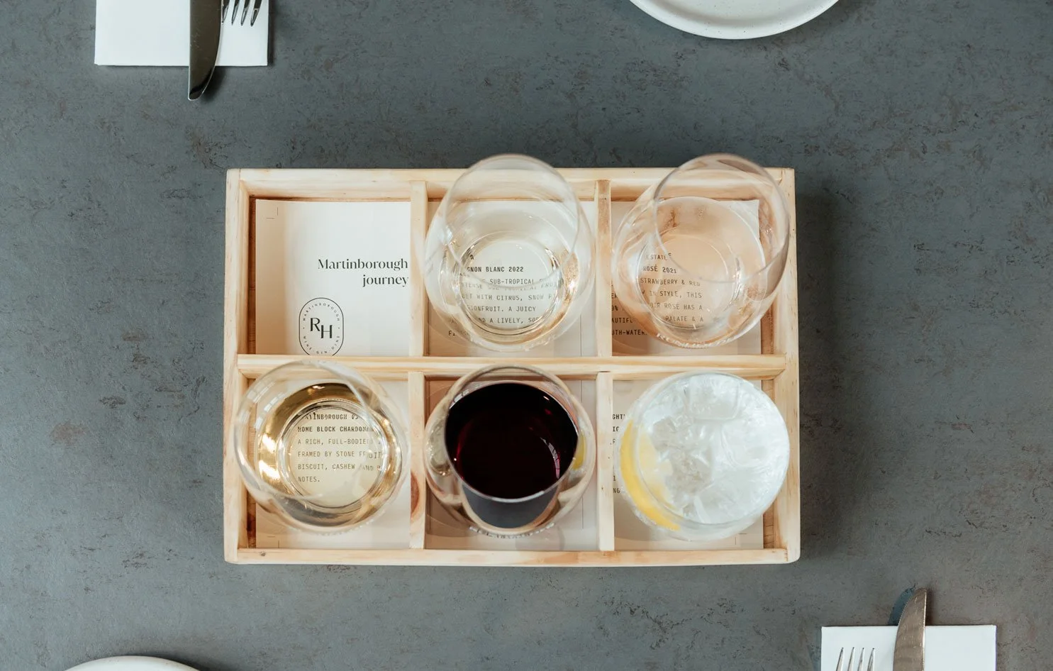 The Runholder Wine Tasting Tray Wine Flight Cellar Door