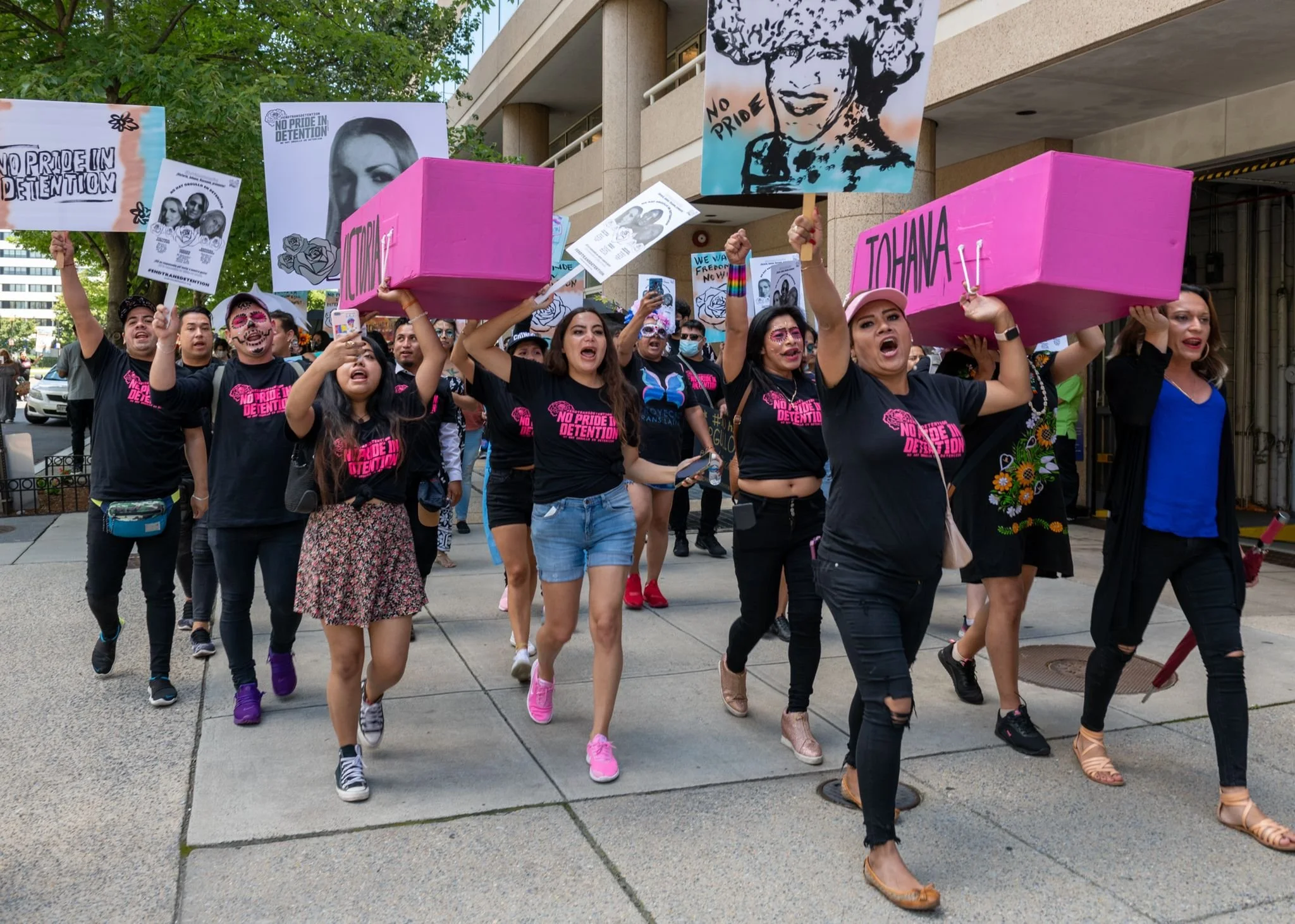 No pride in detention march