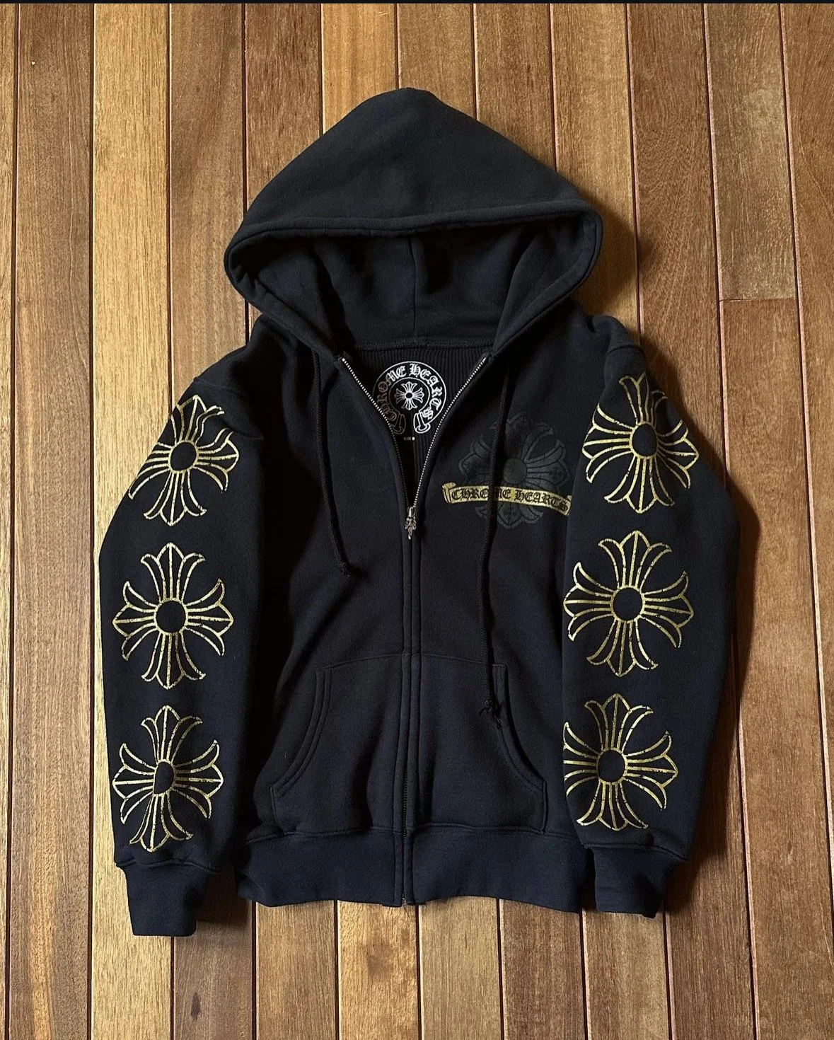 Chrome Hearts Golden Thermal Dagger Zip Hoodie (S) — MichaelSuns
