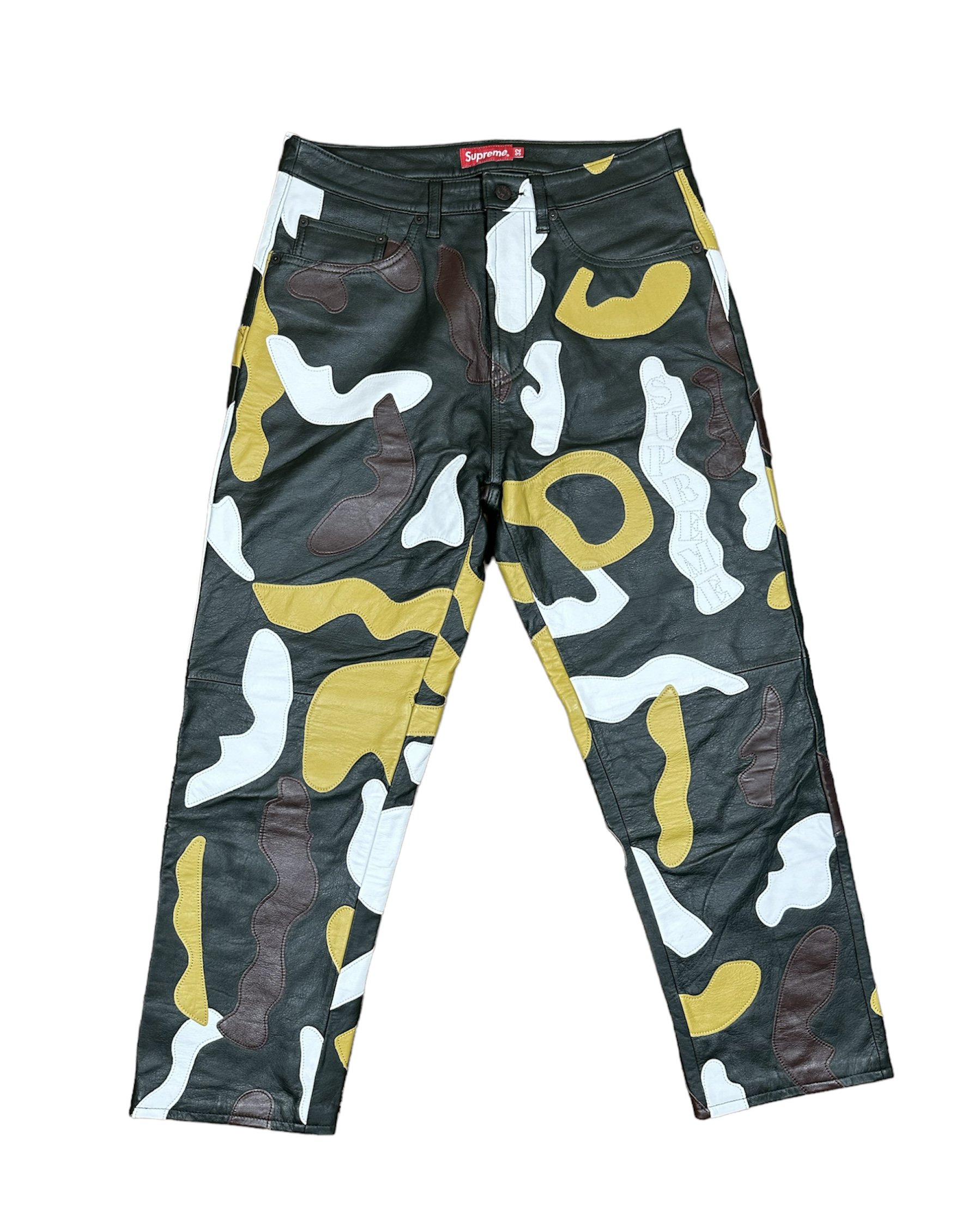 supreme camo jeans