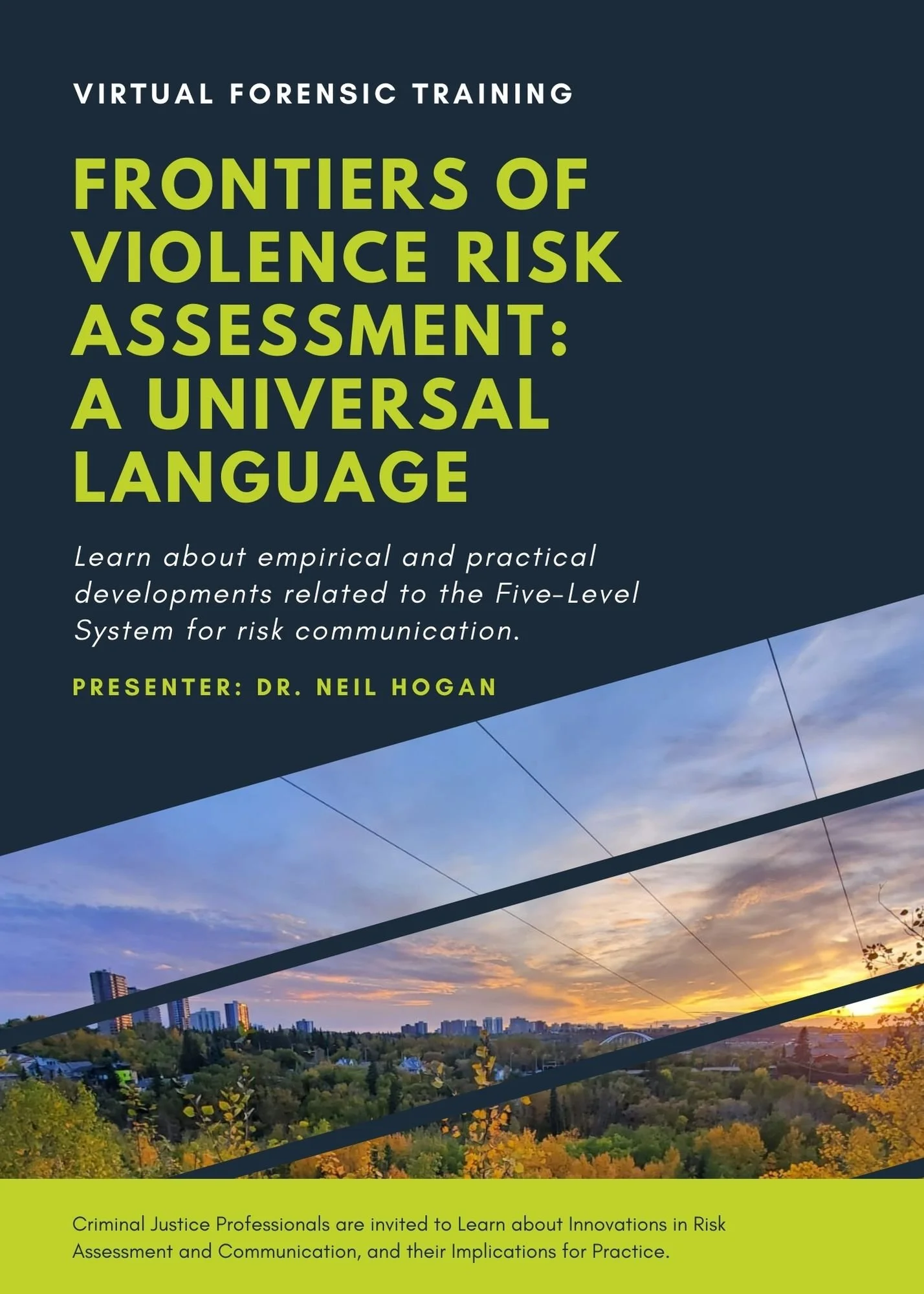 Frontiers of Violence Risk Assessment Webinar Flyer Hogan