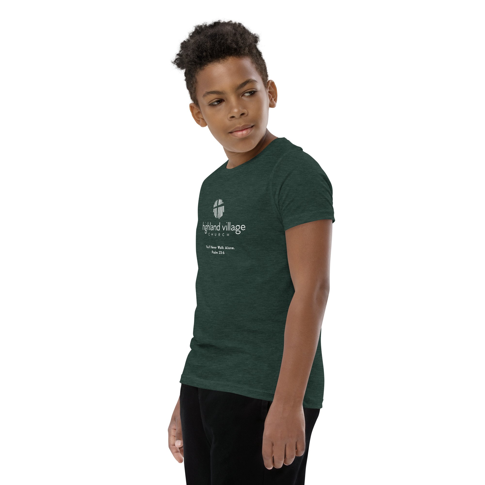 youth-staple-tee-heather-forest-left-front-673f7d982a1bd.jpg
