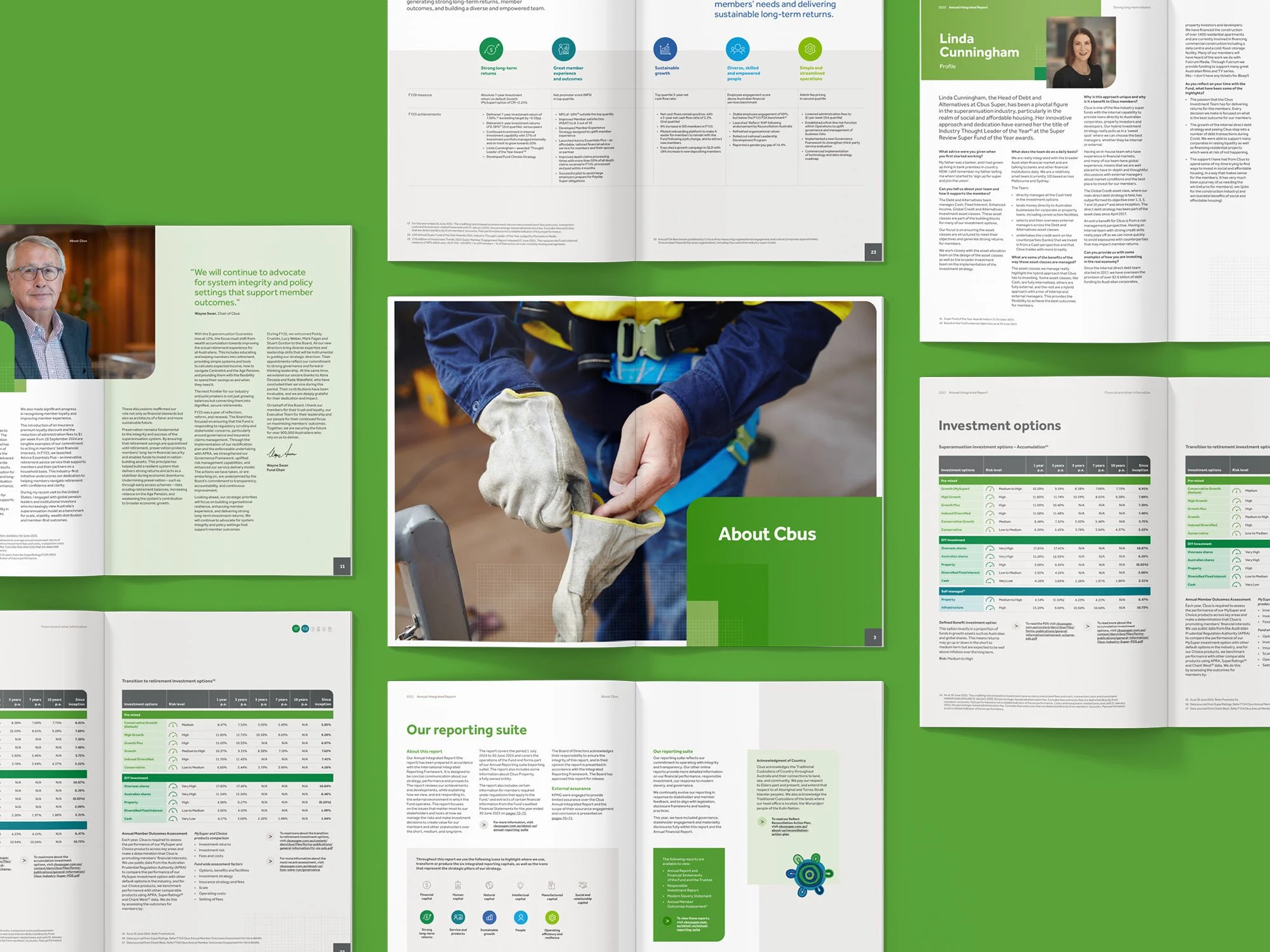 Cbus report page spreads