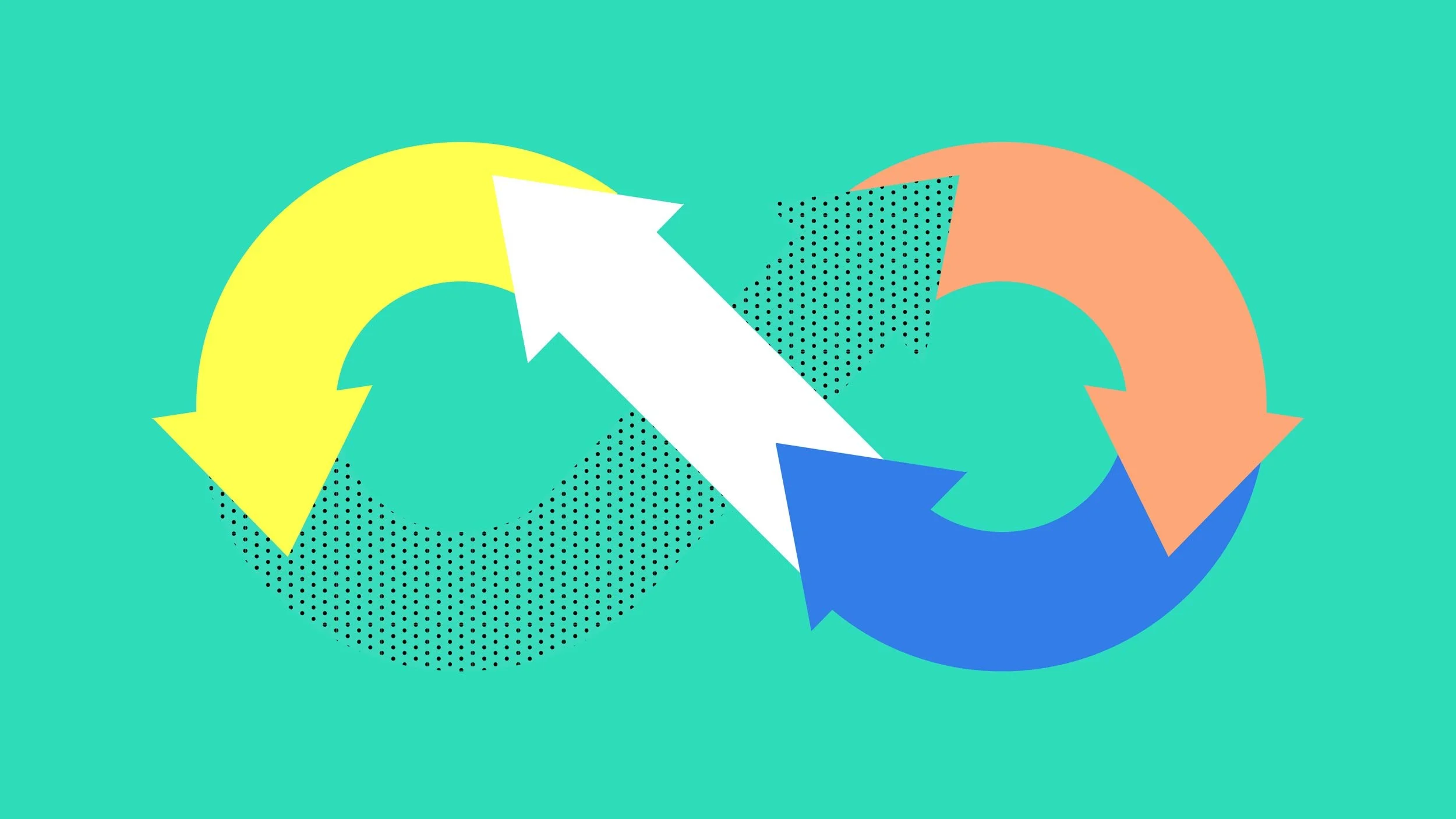 Circular arrow illustration