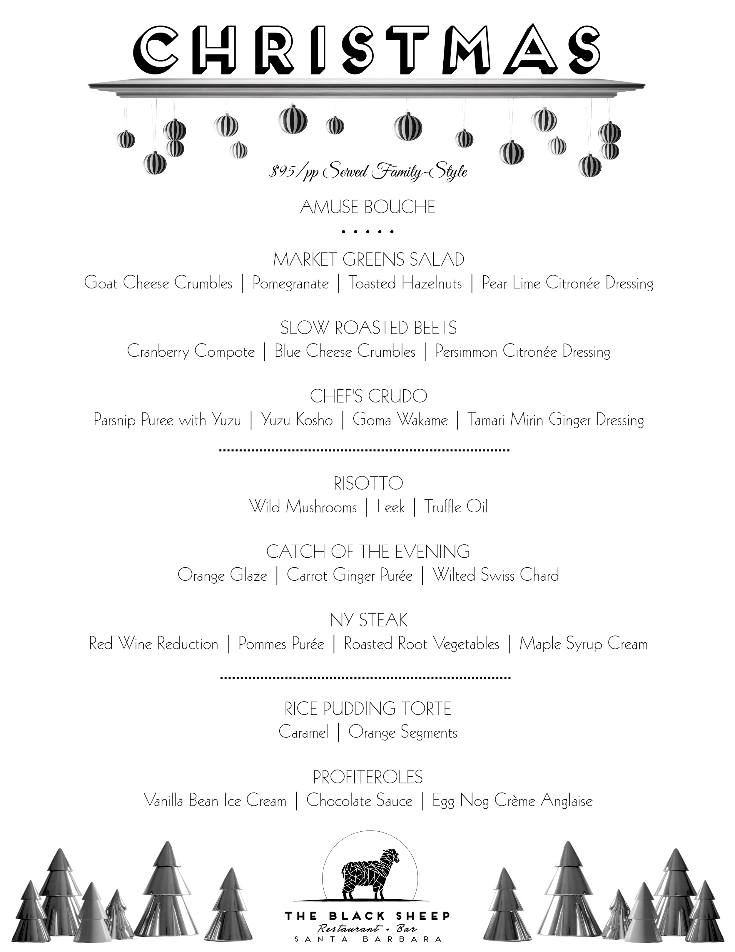 Yorkie Rippa Christmas Menu Christmas & NYE Menus | The Black Sheep Restaurant + Bar