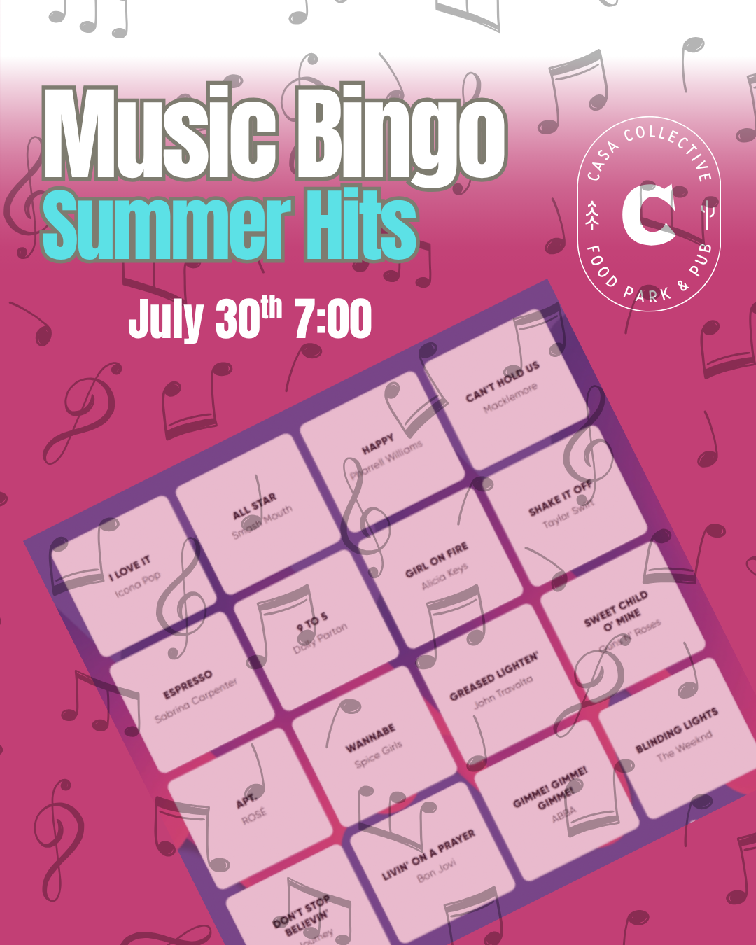 Music Bingo