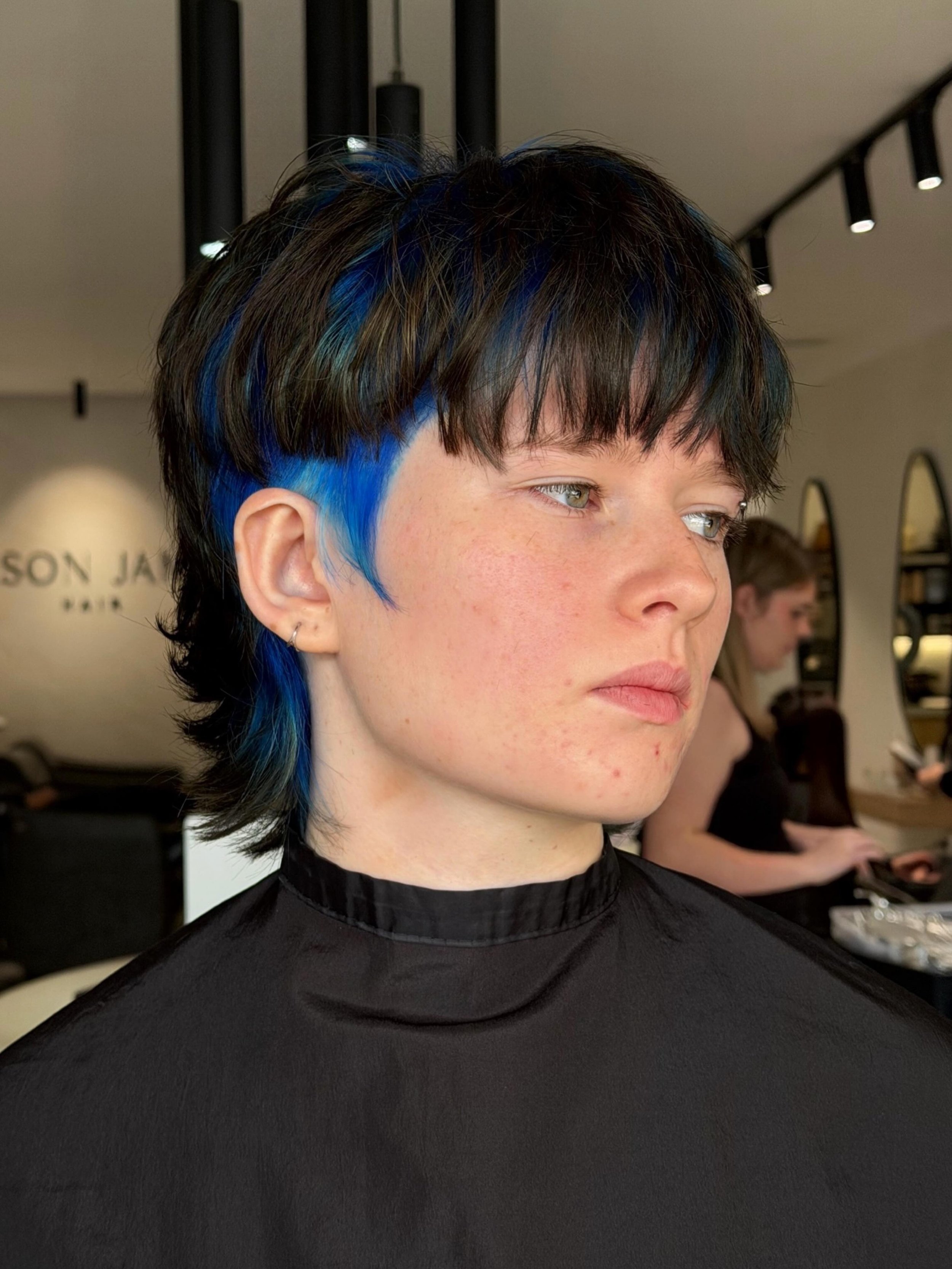 COBALT 🔷 Fresh colour &amp; cut #masonjameshair #castlehill #sydneyhaircolourist #sydneyhair #bluehair