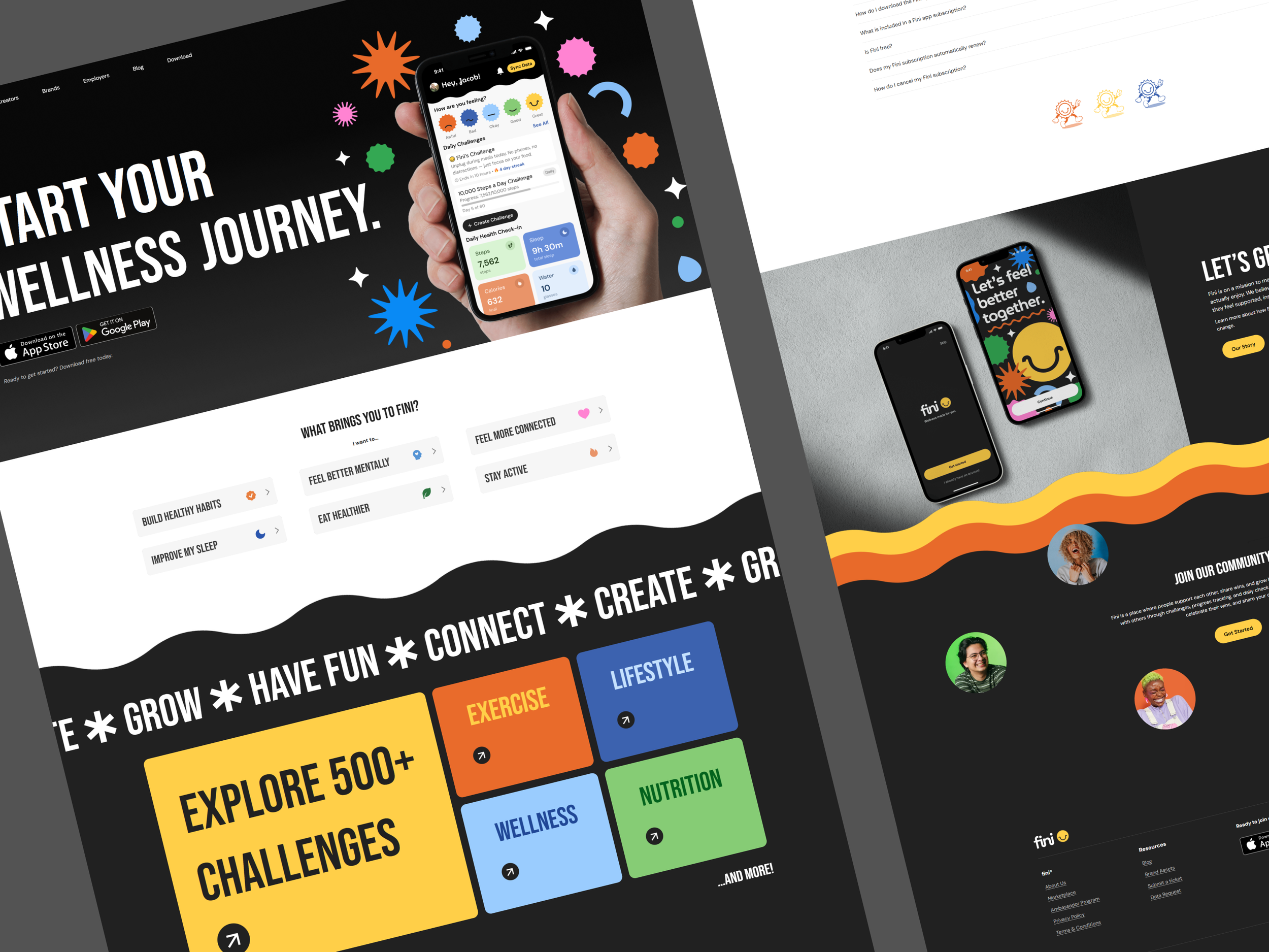 Fini Landing Page Redesign