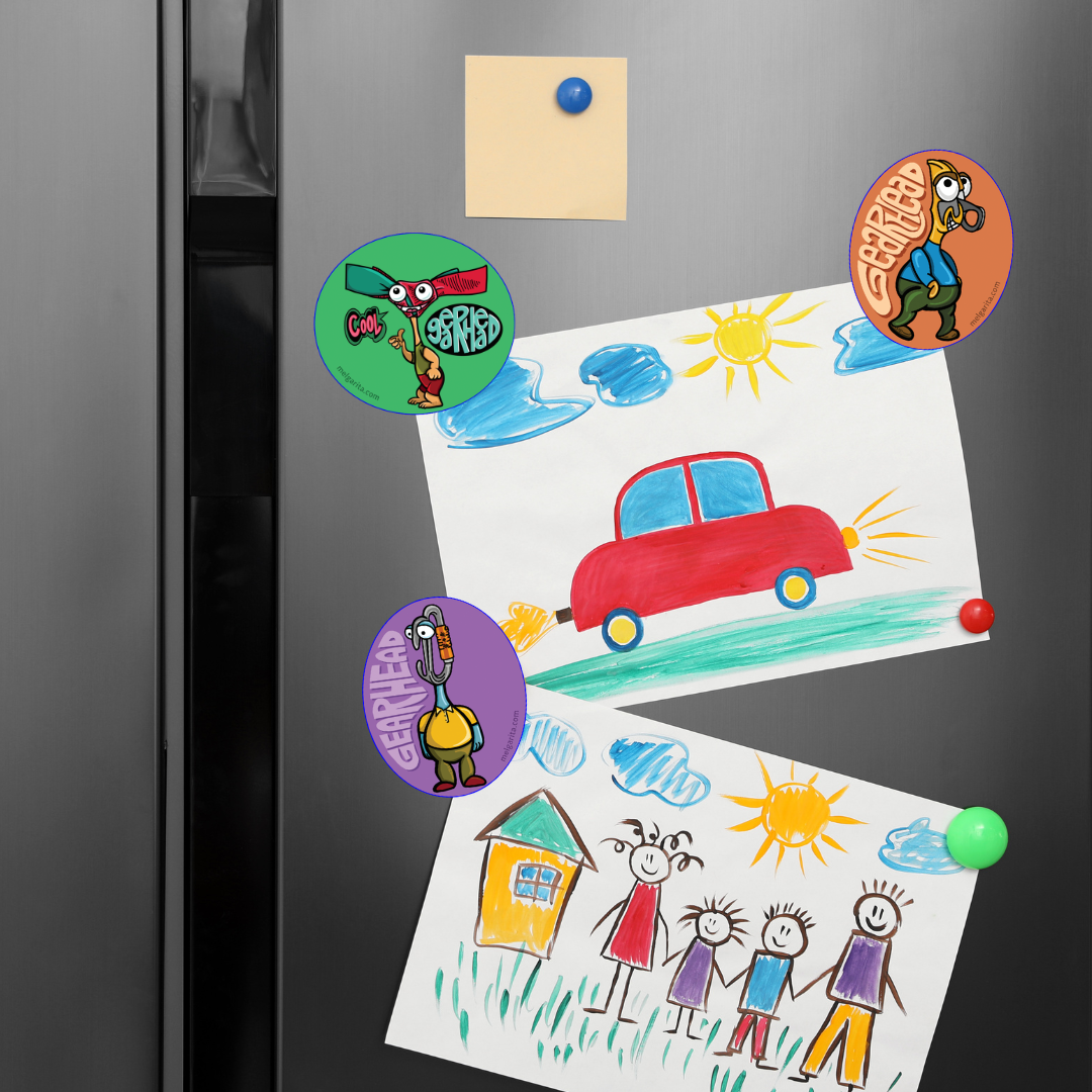 Gearheads on Fridge.png
