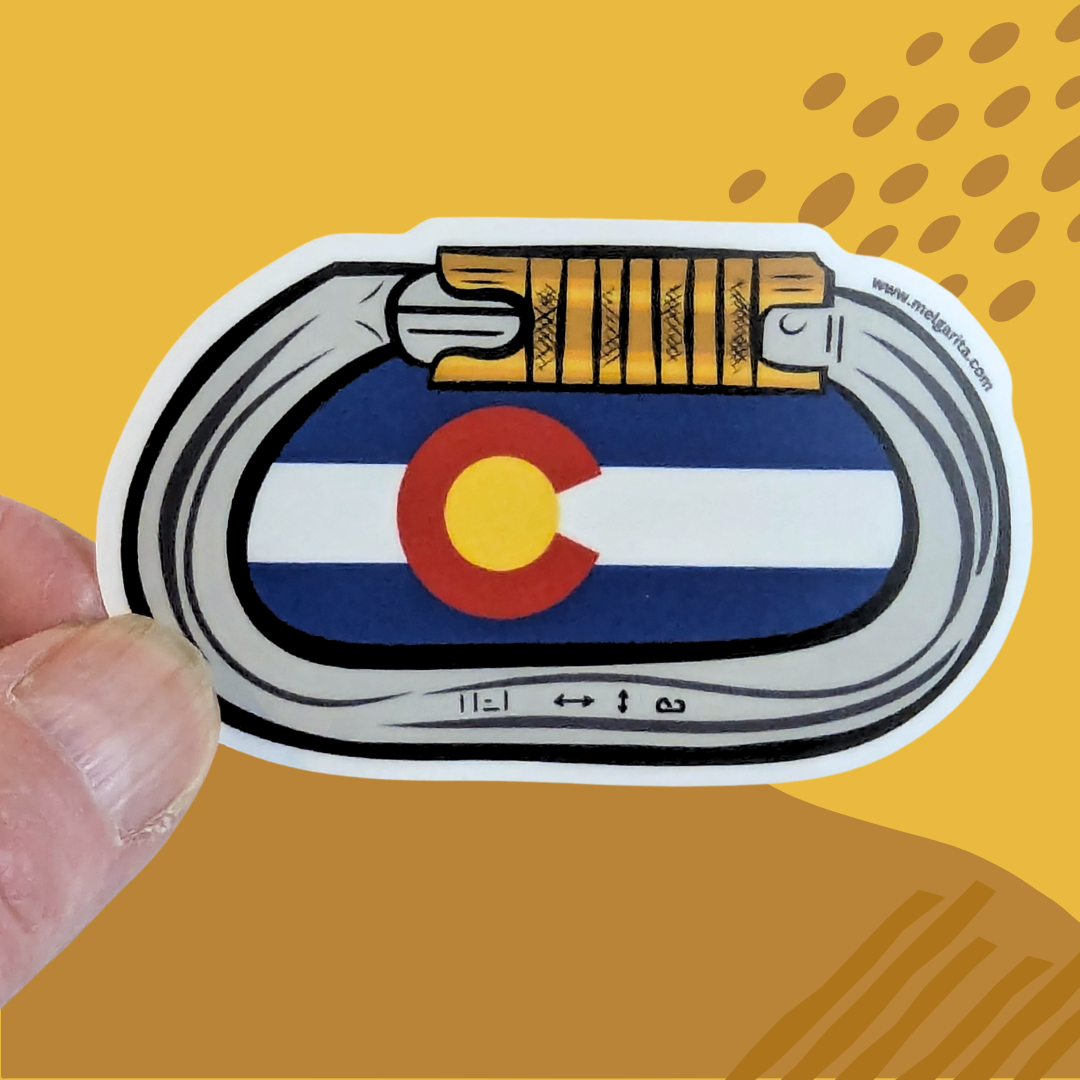 Colorado Carabiner Sticker