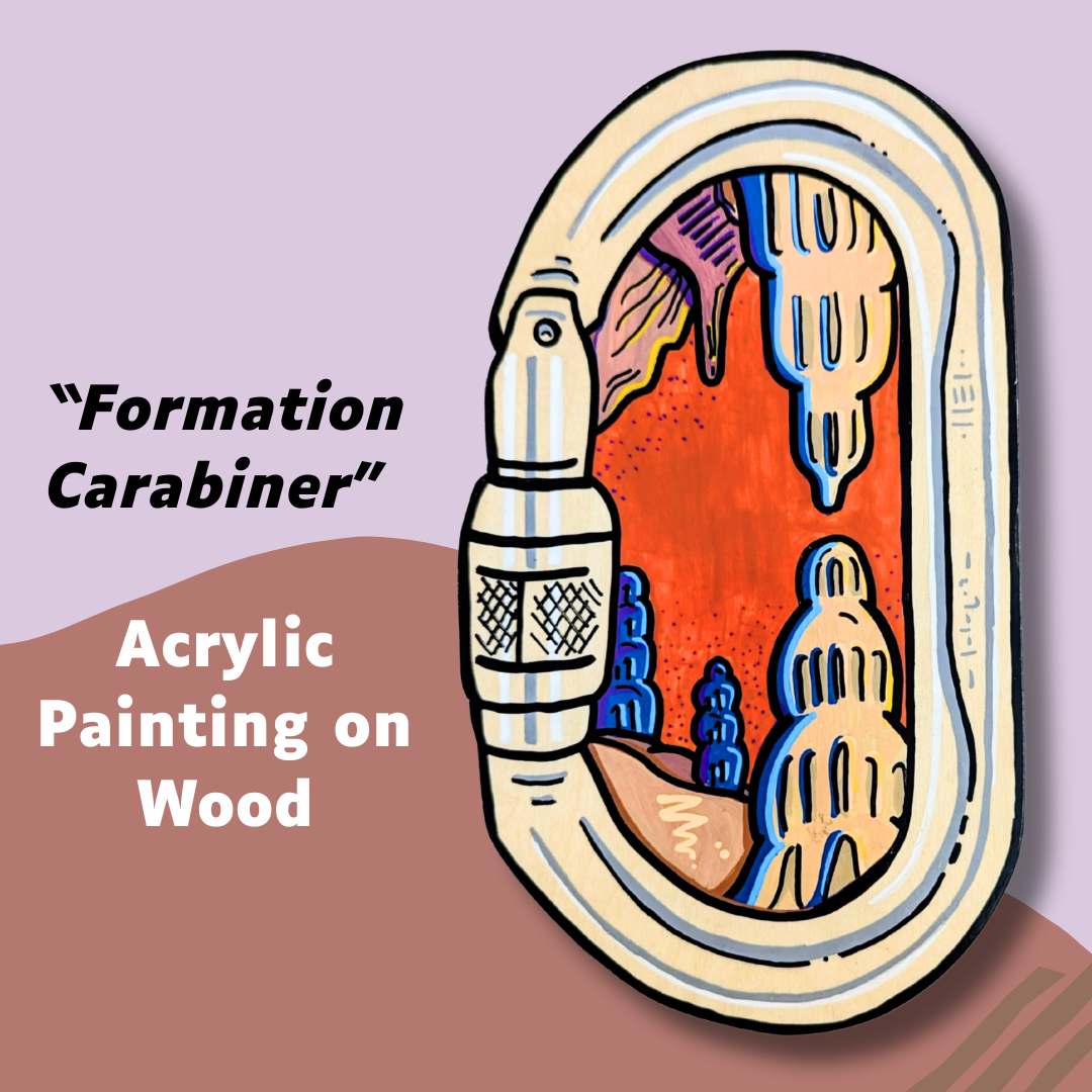 Formation in Carabiner Painting on woood painting.png