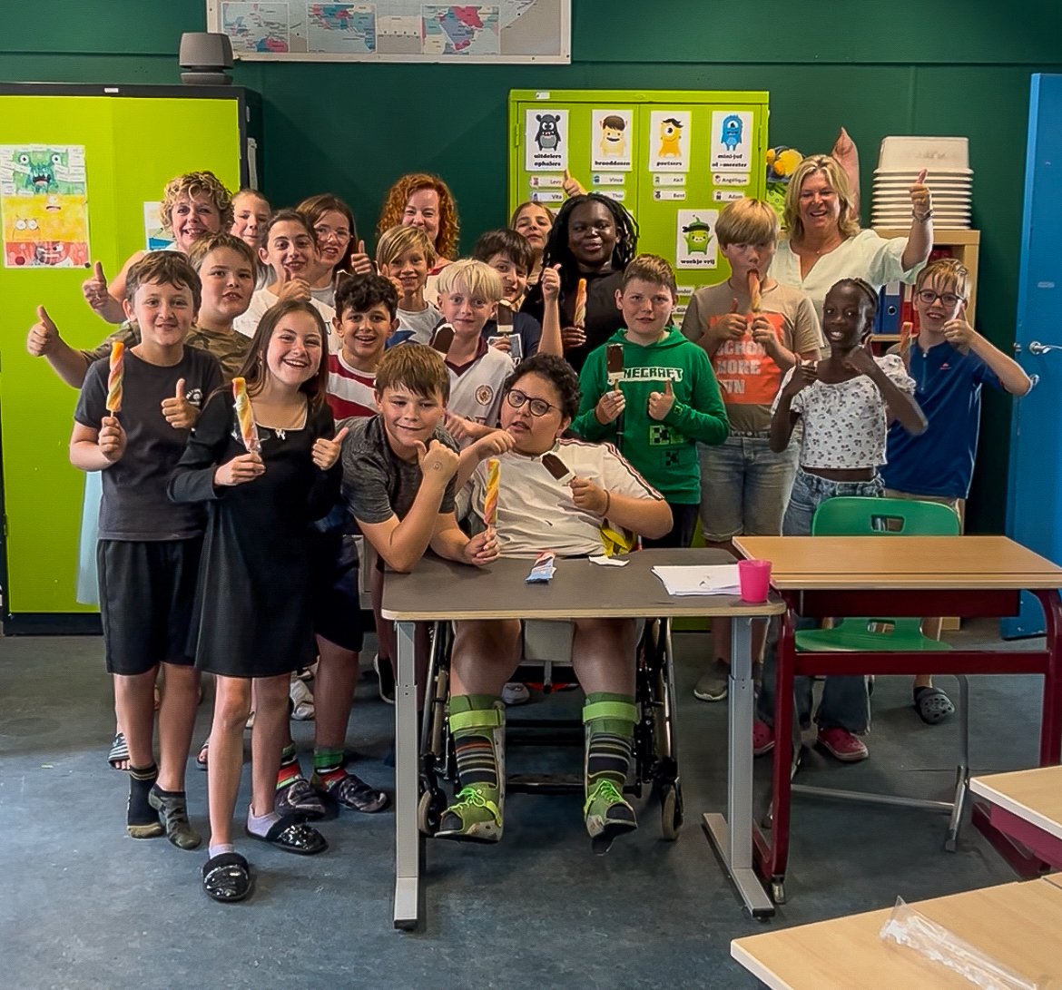 Basisschool Klim-Op maakt zaadbommen en wint exclusieve videocall met Dieter Coppens