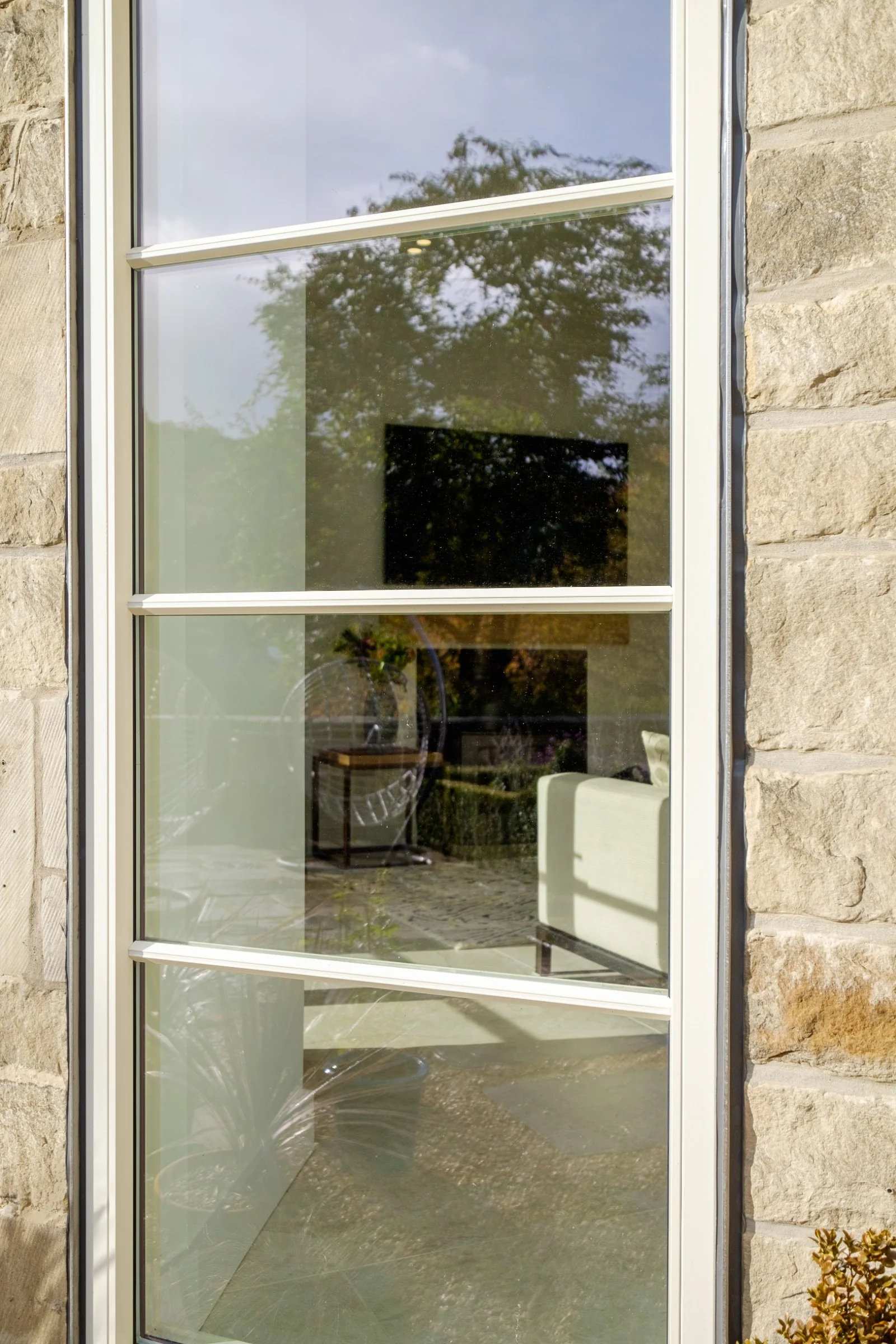 Refurbished windows in a Scottish Baronial-style property