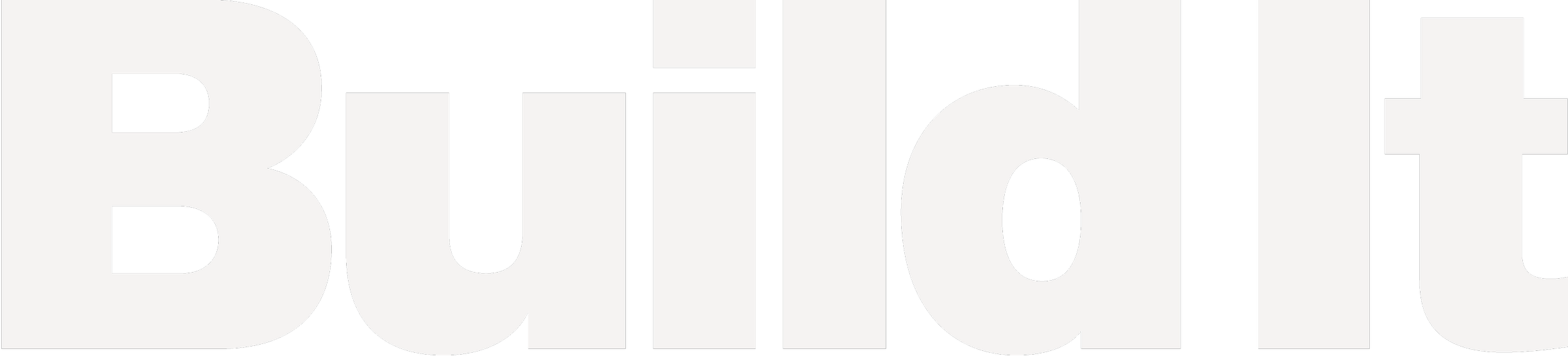 "Build It" text in bold, uppercase font on black background