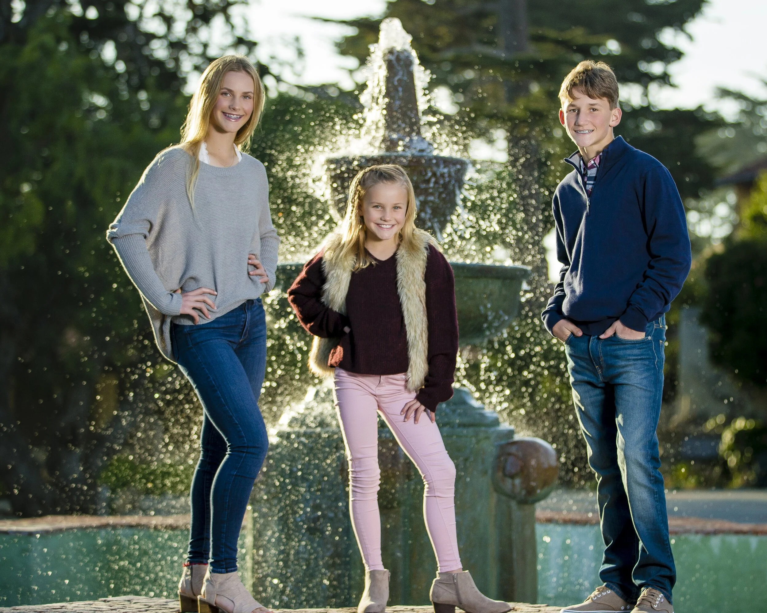 The Amaral Family  The Chad and Kiana Amaral Family show the three kids, all very athletic and full of good energy.  It’ll be fun watching them grow up!