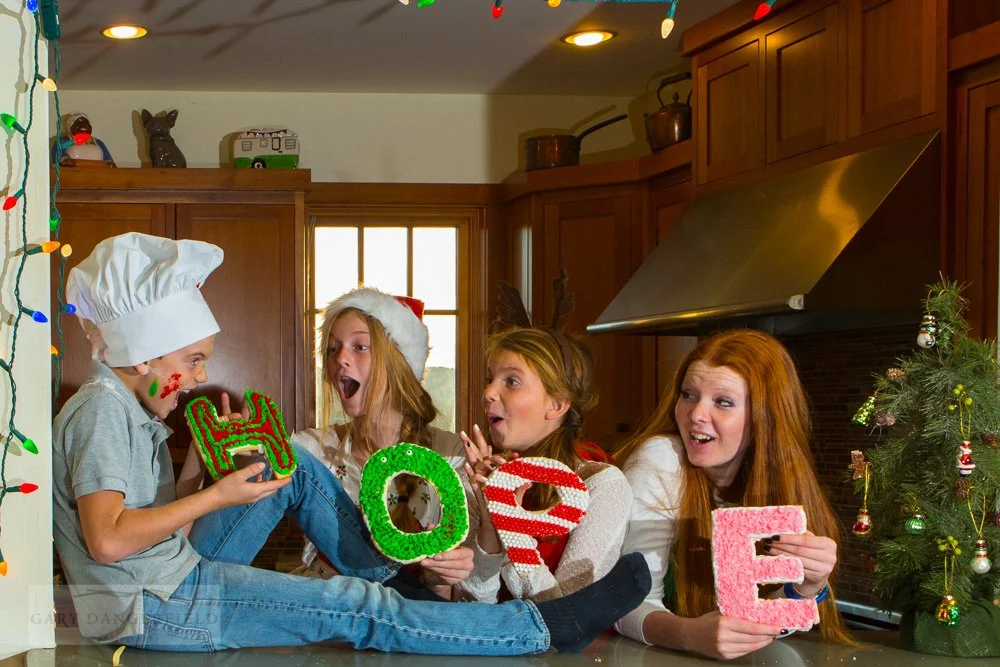 Eastman family photography session sort of... The Eastman Family has invited my into their annual Family Holday Photo event. The theme this year was adventure in the kitchen baking cookies when Mom is not around. Needless to say, the fire department